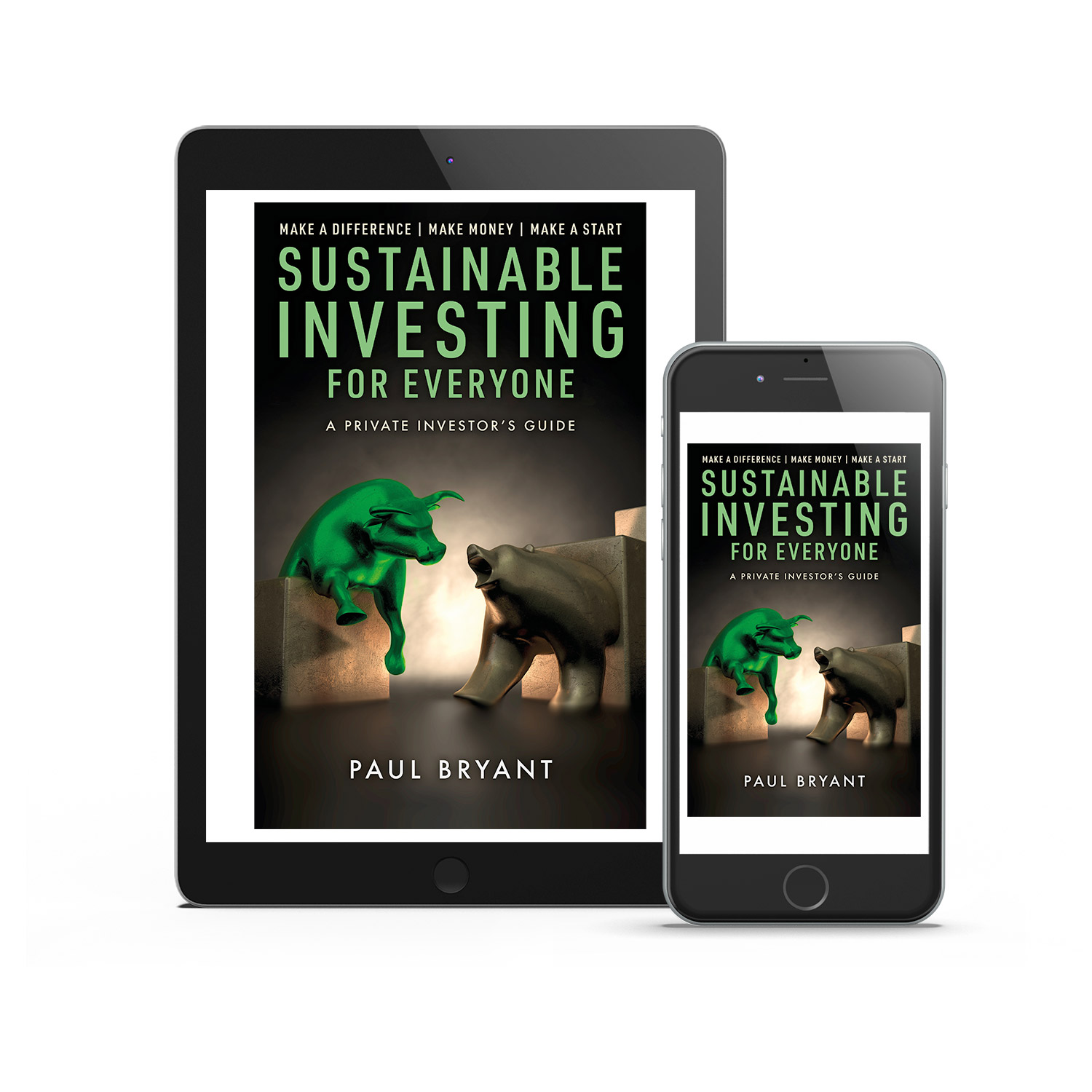 'Sustainable Investing For Everyone' is an excellent financial guide by Paul Bryant. The book cover design is by Mark Thomas. To learn more about what Mark could do for your book, please visit coverness.com.