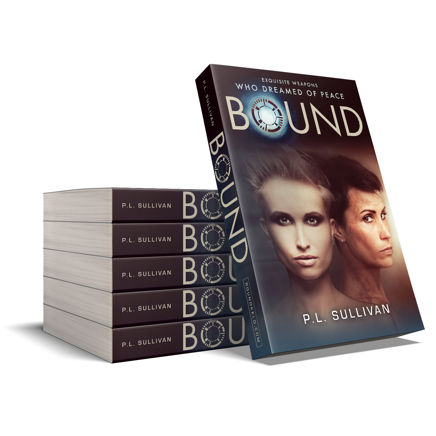 'Bound' is a female-centric scifi epic by author P.L. Sullivan. The book cover design and interior formatting are by Mark Thomas. To learn more about what Mark could do for your book, please visit coverness.com.