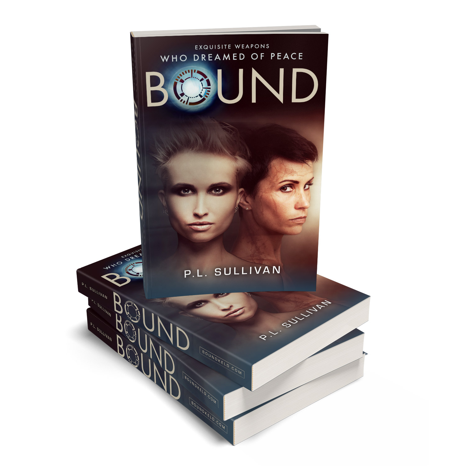 'Bound' is a female-centric scifi epic by author P.L. Sullivan. The book cover design and interior formatting are by Mark Thomas. To learn more about what Mark could do for your book, please visit coverness.com.