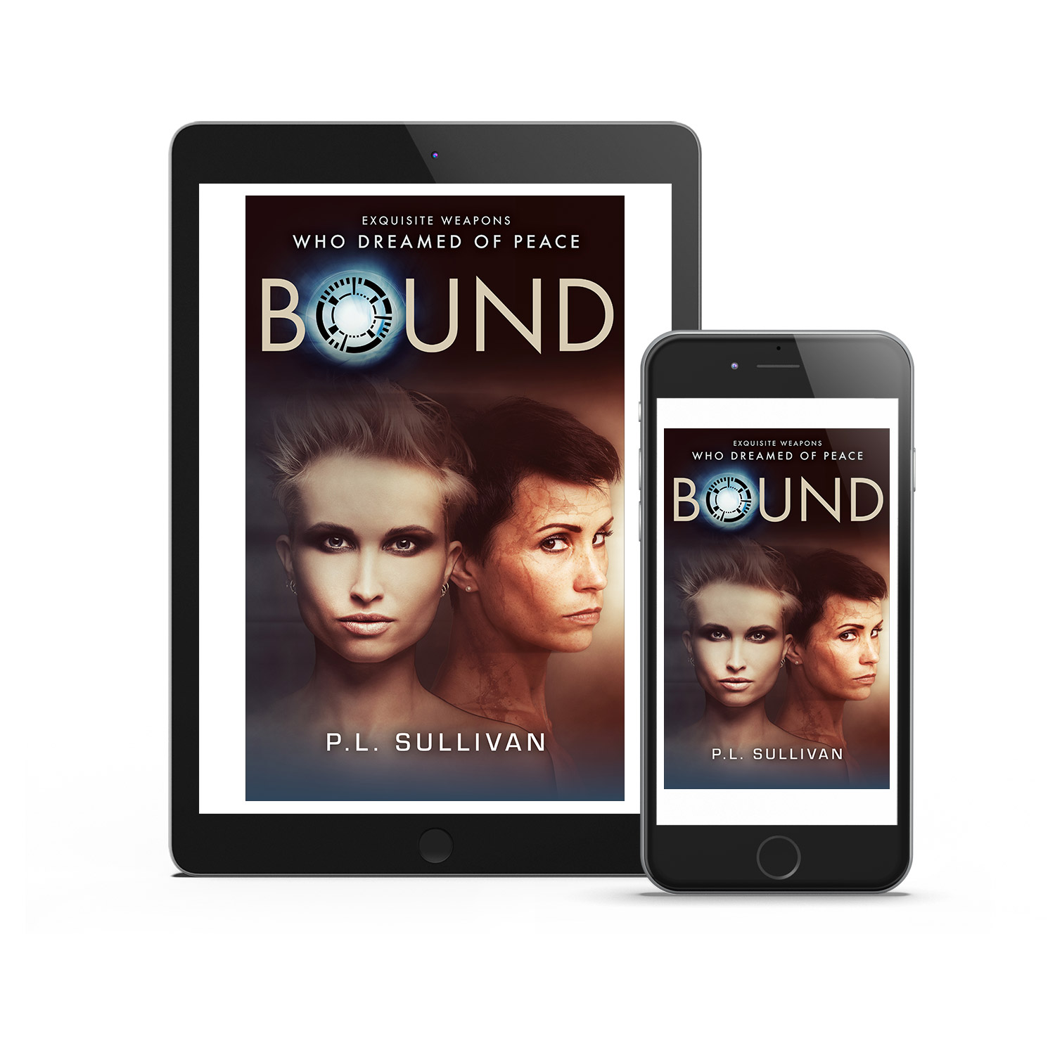 'Bound' is a female-centric scifi epic by author P.L. Sullivan. The book cover design and interior formatting are by Mark Thomas. To learn more about what Mark could do for your book, please visit coverness.com.