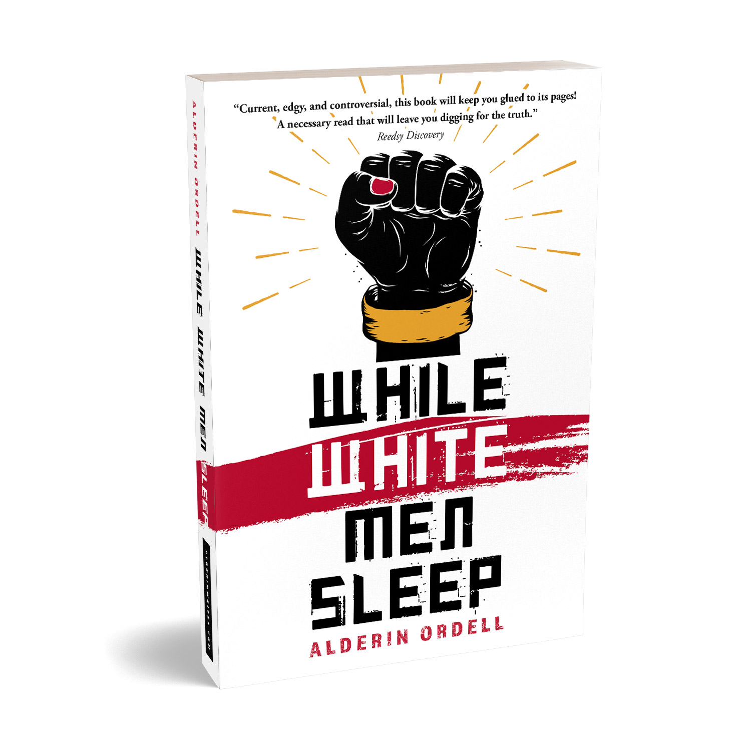 'While White Men Sleep' is a provocative narrative fiction set against the background of BLM and the Trump presidency . The author is Alderin Ordell. The book cover design and interior formatting are by Mark Thomas. To learn more about what Mark could do for your book, please visit coverness.com