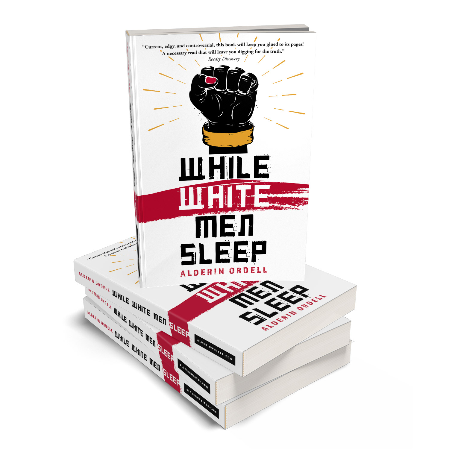 'While White Men Sleep' is a provocative narrative fiction set against the background of BLM and the Trump presidency . The author is Alderin Ordell. The book cover design and interior formatting are by Mark Thomas. To learn more about what Mark could do for your book, please visit coverness.com