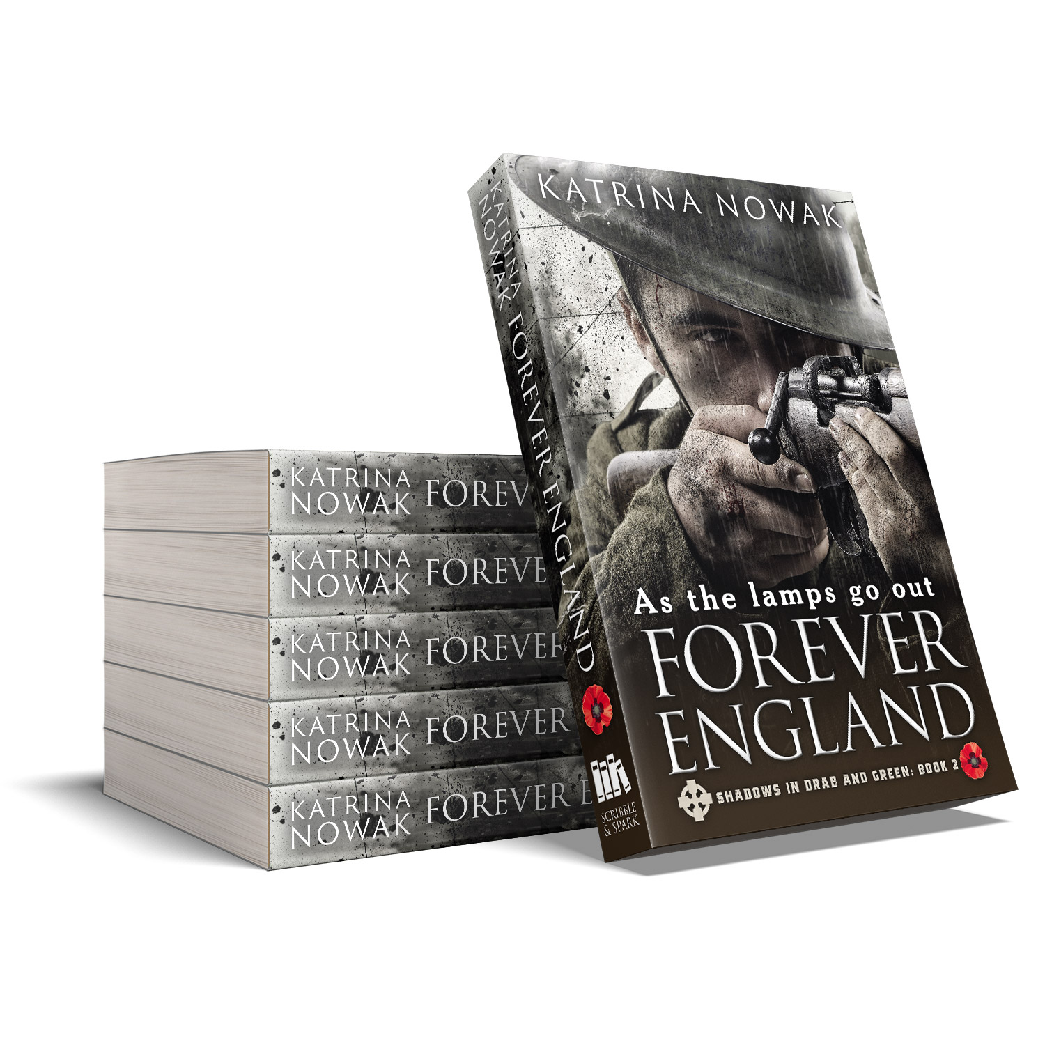 'Forever England' is the second volume in an epic fiction series set in around WW1. The author is Katrina Nowak. The book cover design and interior formatting are by Mark Thomas. To learn more about what Mark could do for your book, please visit coverness.com