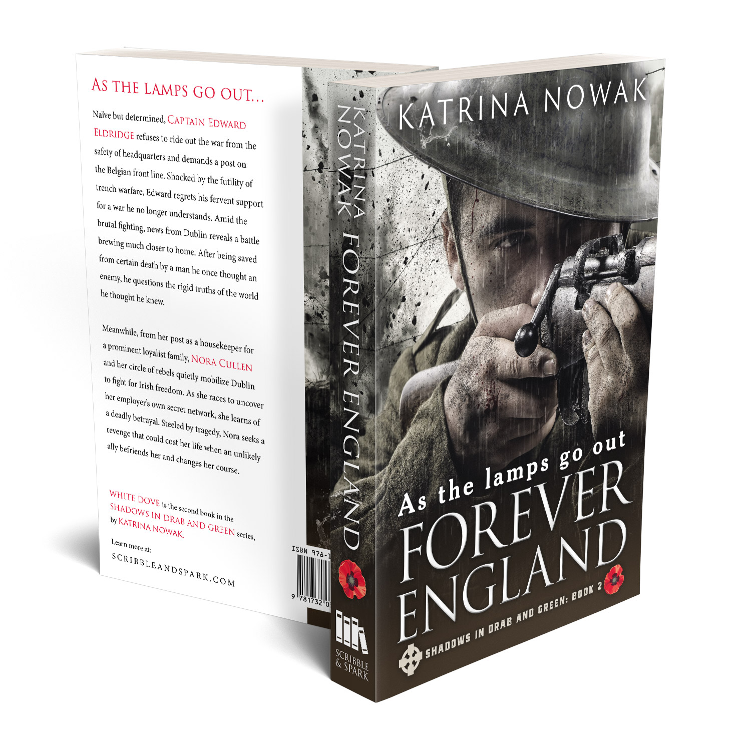 'Forever England' is the second volume in an epic fiction series set in around WW1. The author is Katrina Nowak. The book cover design and interior formatting are by Mark Thomas. To learn more about what Mark could do for your book, please visit coverness.com