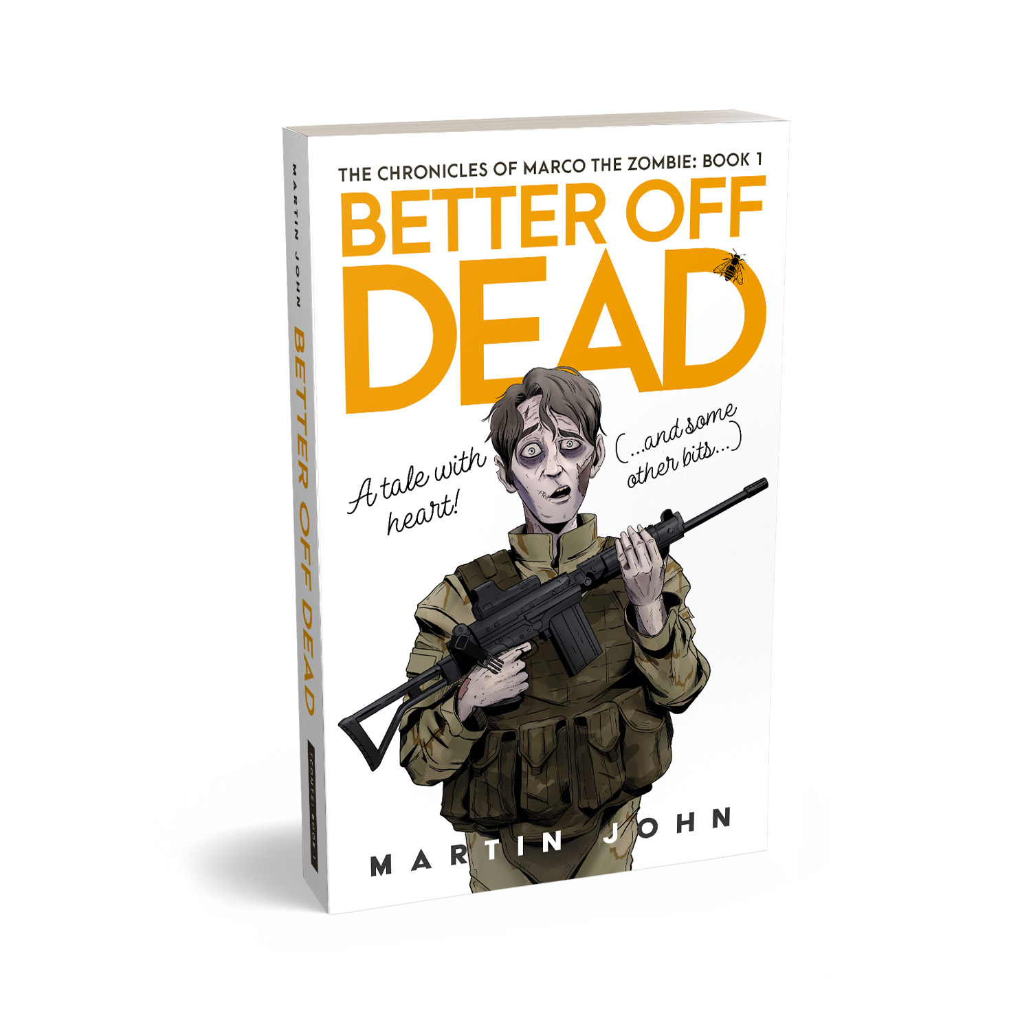 'Better Of Dead' is a bone-dry zombie comedy novel. The book cover design and interior formatting are by Mark Thomas. To learn more about what Mark could do for your book, please visit coverness.com.