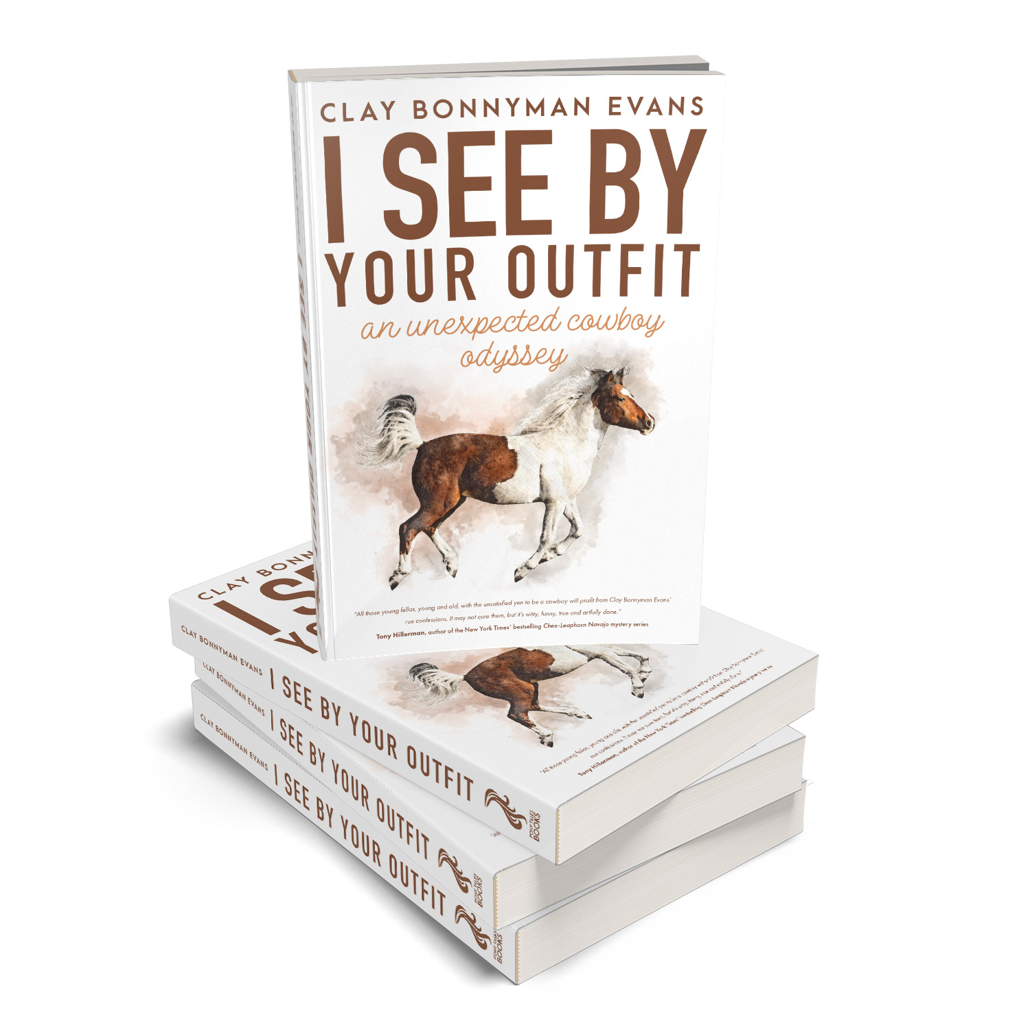 'I See By Your Outfit'' is modern cowboy memoir, reflecting on life and times on the trail in the 1980s. The author is Clay Bonnyman Evans. The book cover design and interior formatting are by Mark Thomas. To learn more about what Mark could do for your book, please visit coverness.com