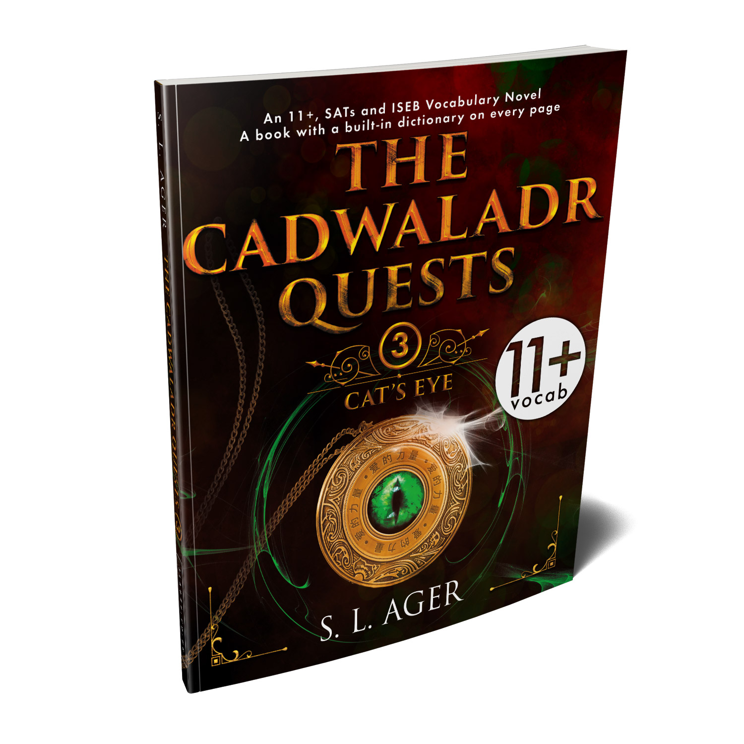 'The Cadwaladr Quests' is unique, story-based, educational tool that teaches young readers nearly 3000 exam-level English words. The author is S L Ager. The book cover and interior design are by Mark Thomas. To learn more about what Mark could do for your book, please visit coverness.com.