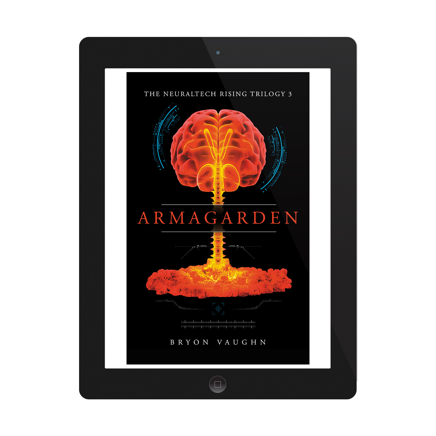 'Armagarden' is a classy cyber thriller by author Bryon Vaughn. The book cover design is by Mark Thomas. To learn more about what Mark could do for your book, please visit coverness.com.