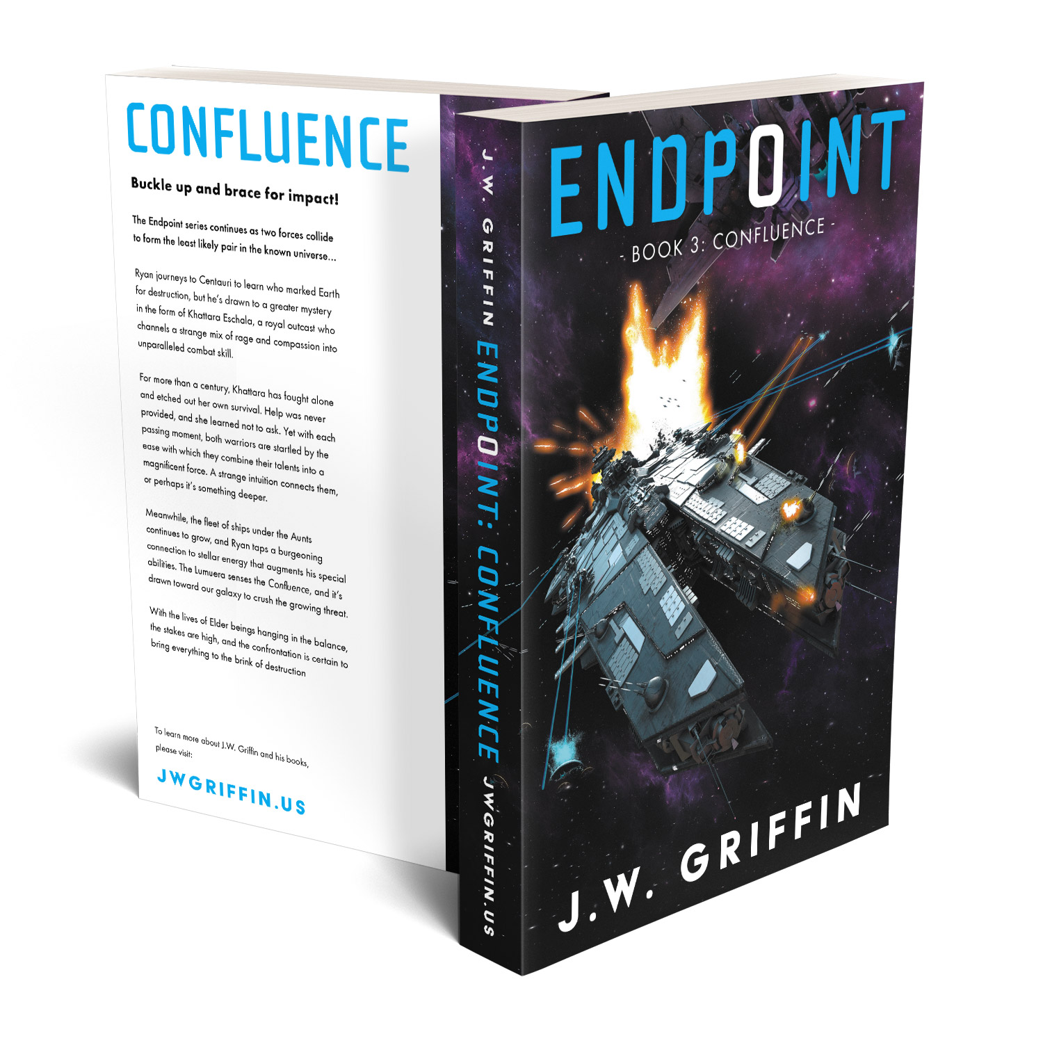 The Endpoint Series is a fantastic character-led hard sci-fi series. The author is JW Griffin. The book cover designs and interior formatting are by Mark Thomas. To learn more about what Mark could do for your book, please visit coverness.com.