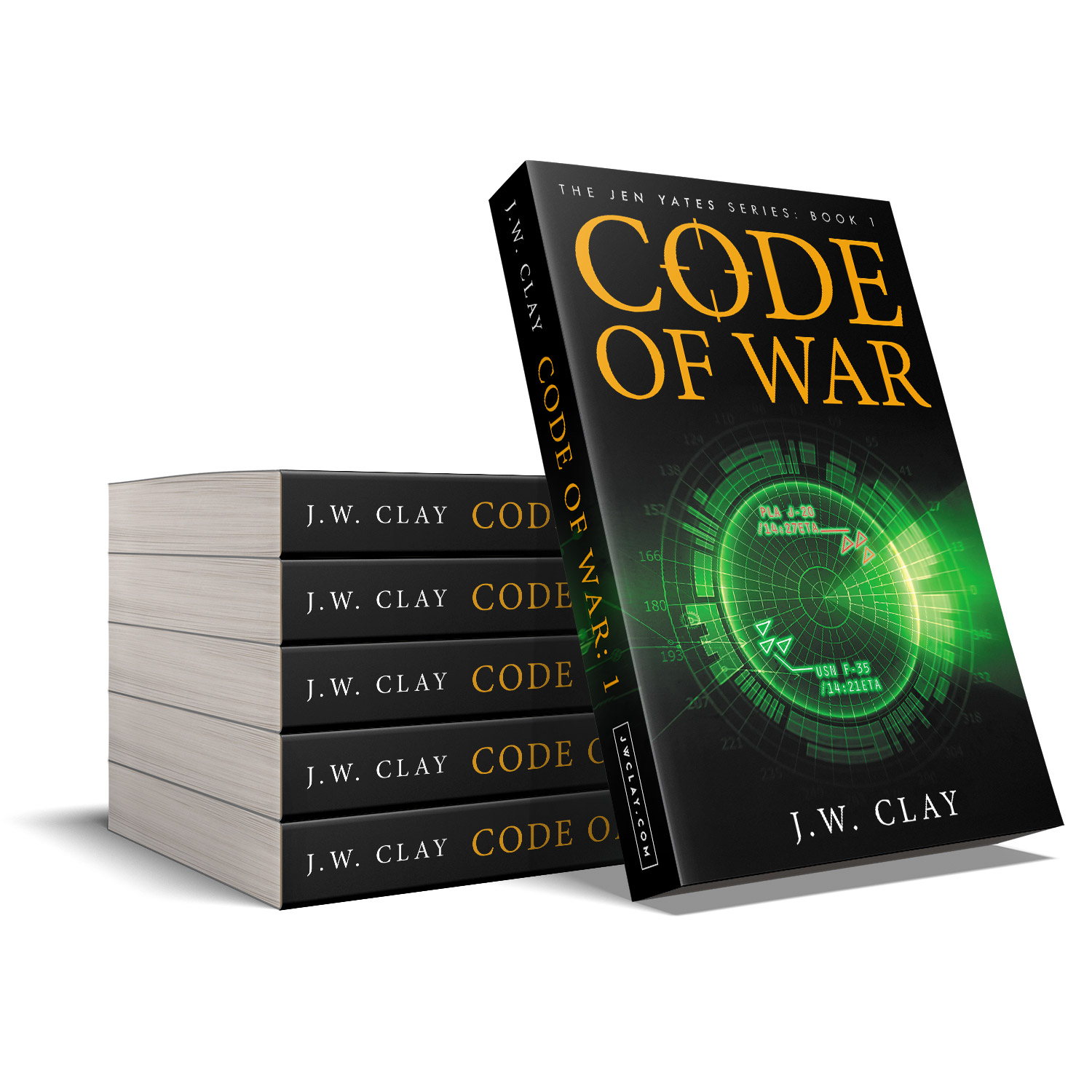 'Code of War' is a a thrilling cyber combat series. The author is JW Clay. The cover design & interior design of the series is by Mark Thomas. To learn more about what Mark could do for your book, please visit coverness.com