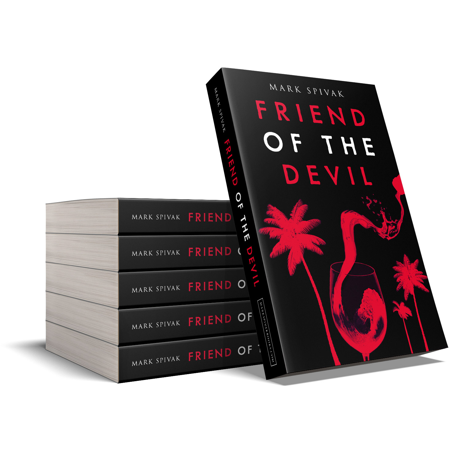 'Friend of the Devil' is a delicious tale of greed. The author is Mark Spivak. The cover design of the book is by Mark Thomas. To learn more about what Mark could do for your book, please visit coverness.com