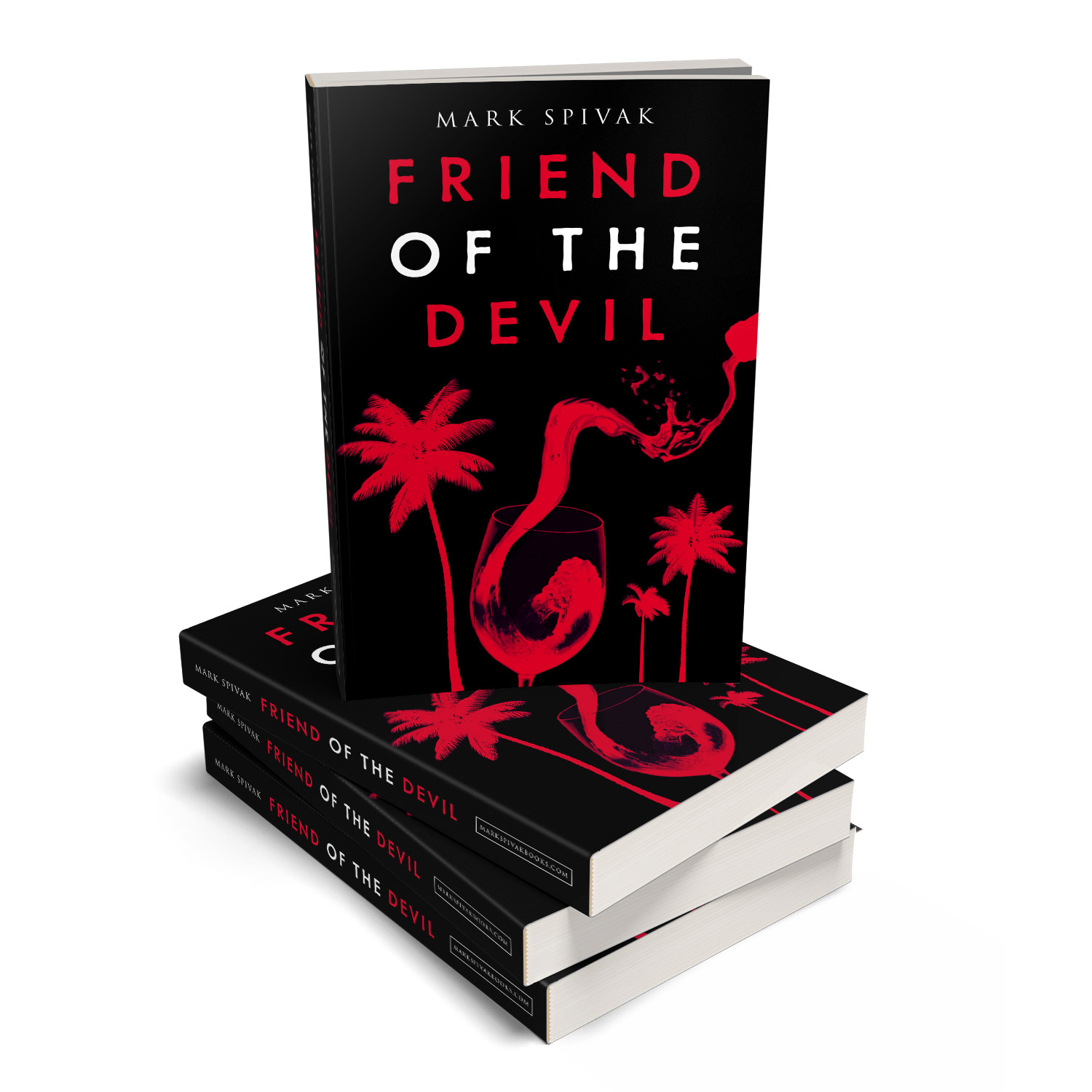 'Friend of the Devil' is a delicious tale of greed. The author is Mark Spivak. The cover design of the book is by Mark Thomas. To learn more about what Mark could do for your book, please visit coverness.com