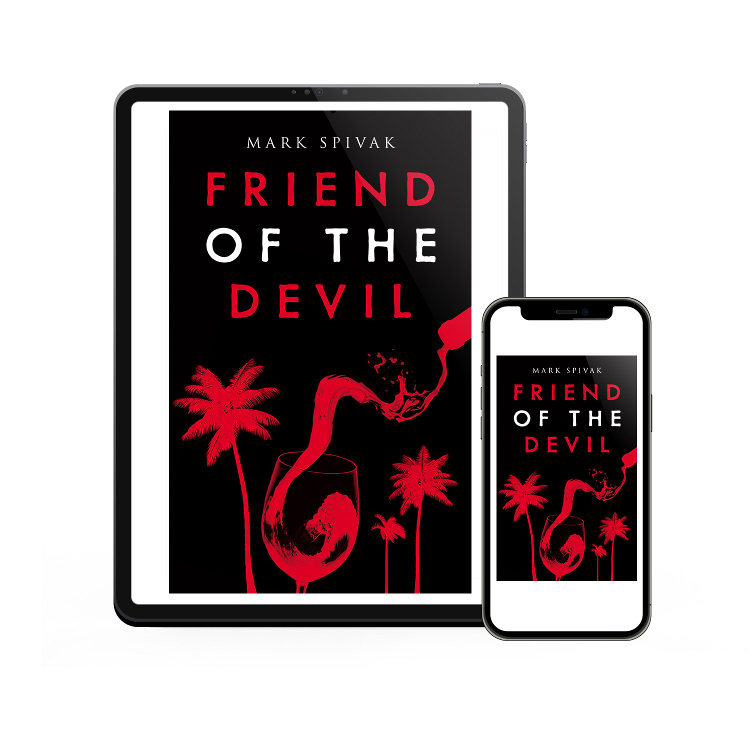 'Friend of the Devil' is a delicious tale of greed. The author is Mark Spivak. The cover design of the book is by Mark Thomas. To learn more about what Mark could do for your book, please visit coverness.com