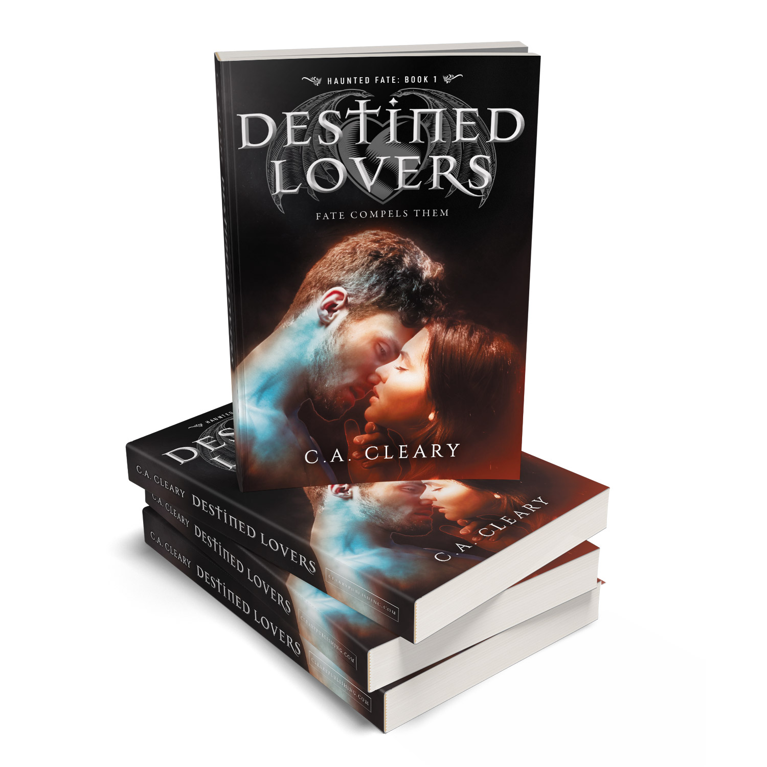 'Destined Lovers (Haunted Fate" Book 1)' is the first bite of a vampire series, by C.A. Cleary. The book cover and interior were designed by Mark Thomas of coverness.com. To find out more about my book design services, please visit www.coverness.com