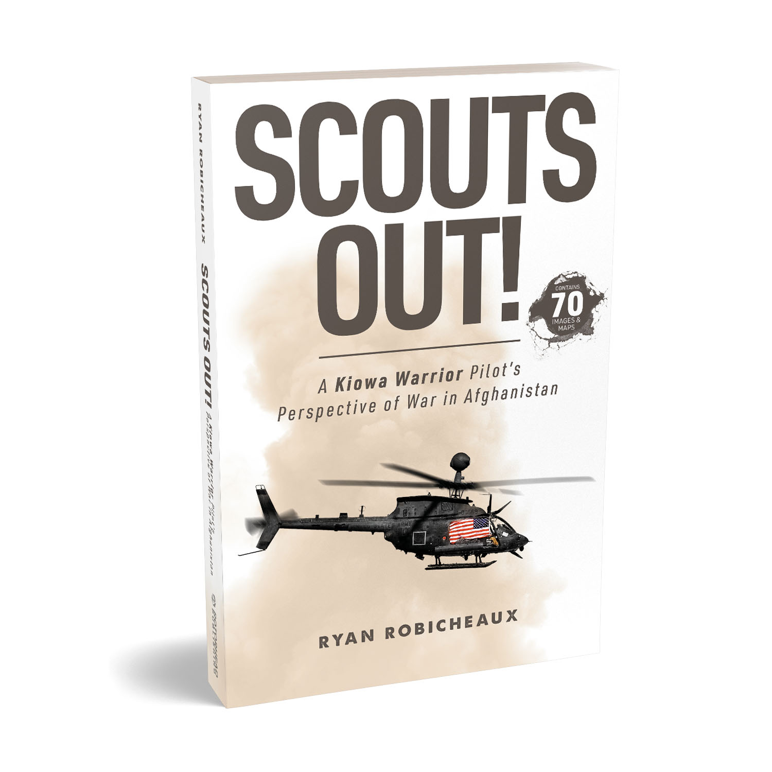 'Scouts Out!' is an immersive, first-hand memoir from the frontlines of the US war in Afghanistan. The author is Ryan Robicheaux. The book cover and interior were designed by Mark Thomas of coverness.com. To find out more about my book design services, please visit www.coverness.com