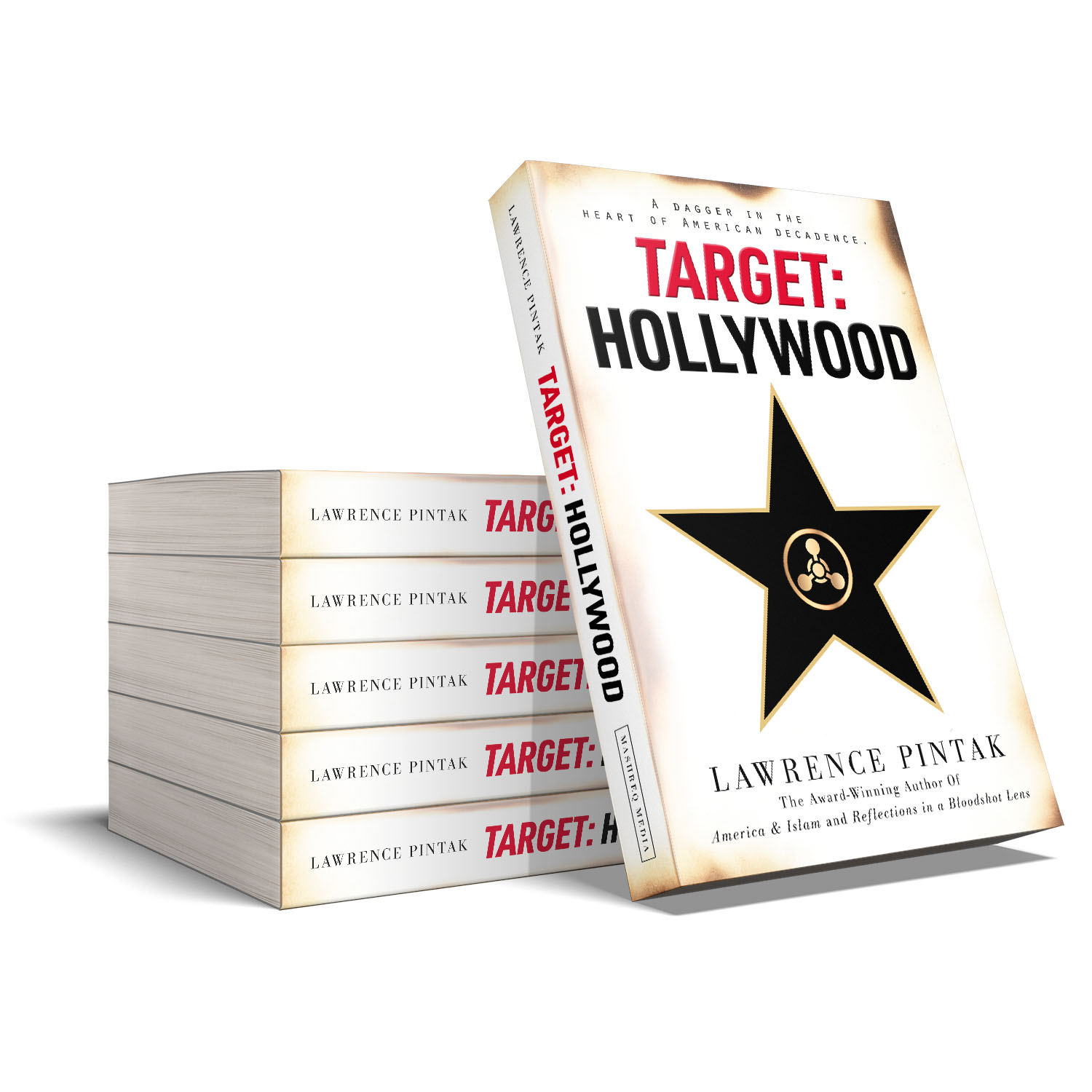 'Target: Hollywood' is an excellent retro terrorism thriller. The author is Lawrence Pintak. The book cover and interior were designed by Mark Thomas of coverness.com. To find out more about my book design services, please visit www.coverness.com