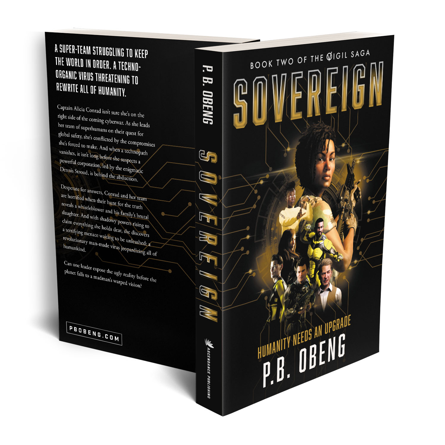 The 'Vigil' Saga is super-powered superhero scifi adventure series by PB Obeng. The book cover and interiors were designed by Mark Thomas of coverness.com. To find out more about my book design services, please visit www.coverness.com