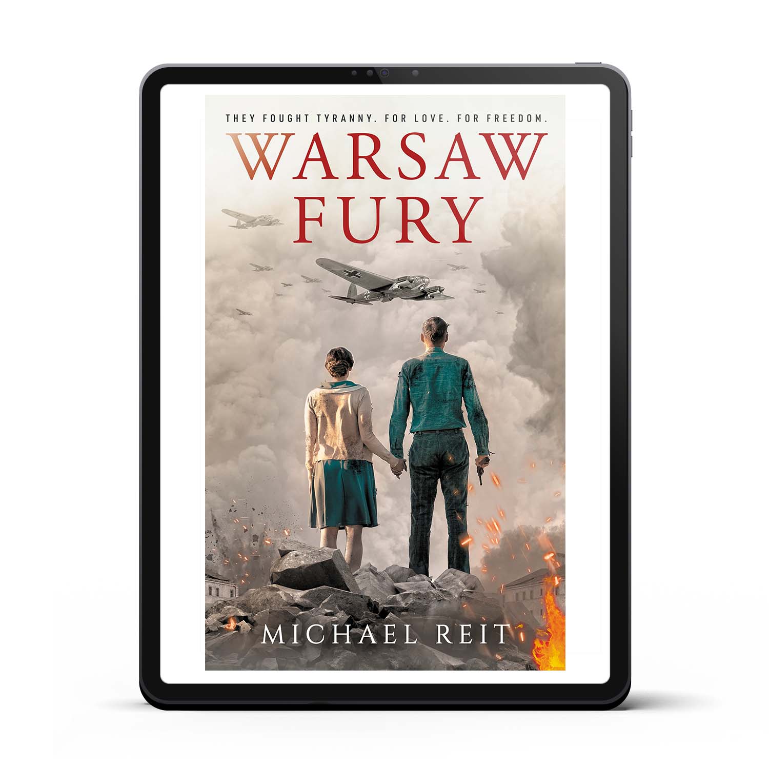 'Warsaw Fury' is a sweeping and shocking based-on-fact WW2 novel. The author is Michael Reit. The cover and interior design of the book are by Mark Thomas. To learn more about what Mark could do for your book, please visit coverness.com.