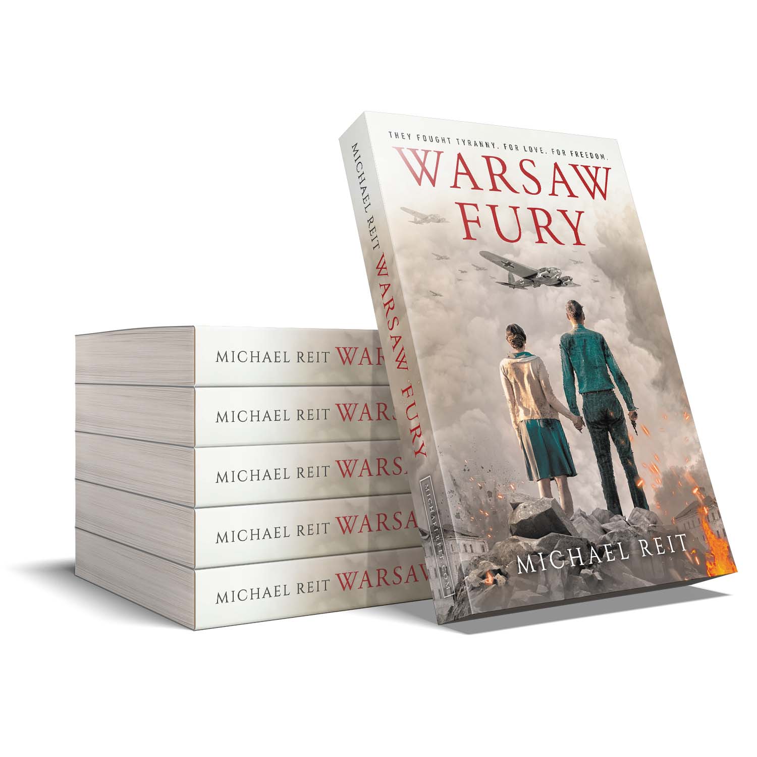 'Warsaw Fury' is a sweeping and shocking based-on-fact WW2 novel. The author is Michael Reit. The cover and interior design of the book are by Mark Thomas. To learn more about what Mark could do for your book, please visit coverness.com.