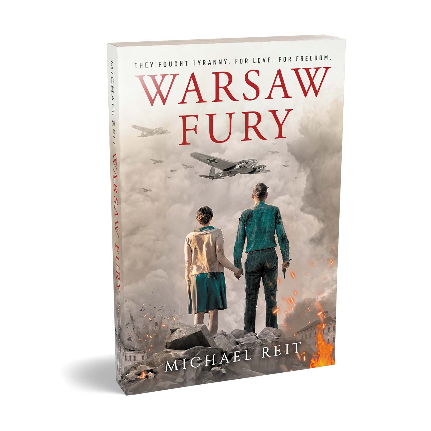 'Warsaw Fury' is a sweeping and shocking based-on-fact WW2 novel. The author is Michael Reit. The cover and interior design of the book are by Mark Thomas. To learn more about what Mark could do for your book, please visit coverness.com.