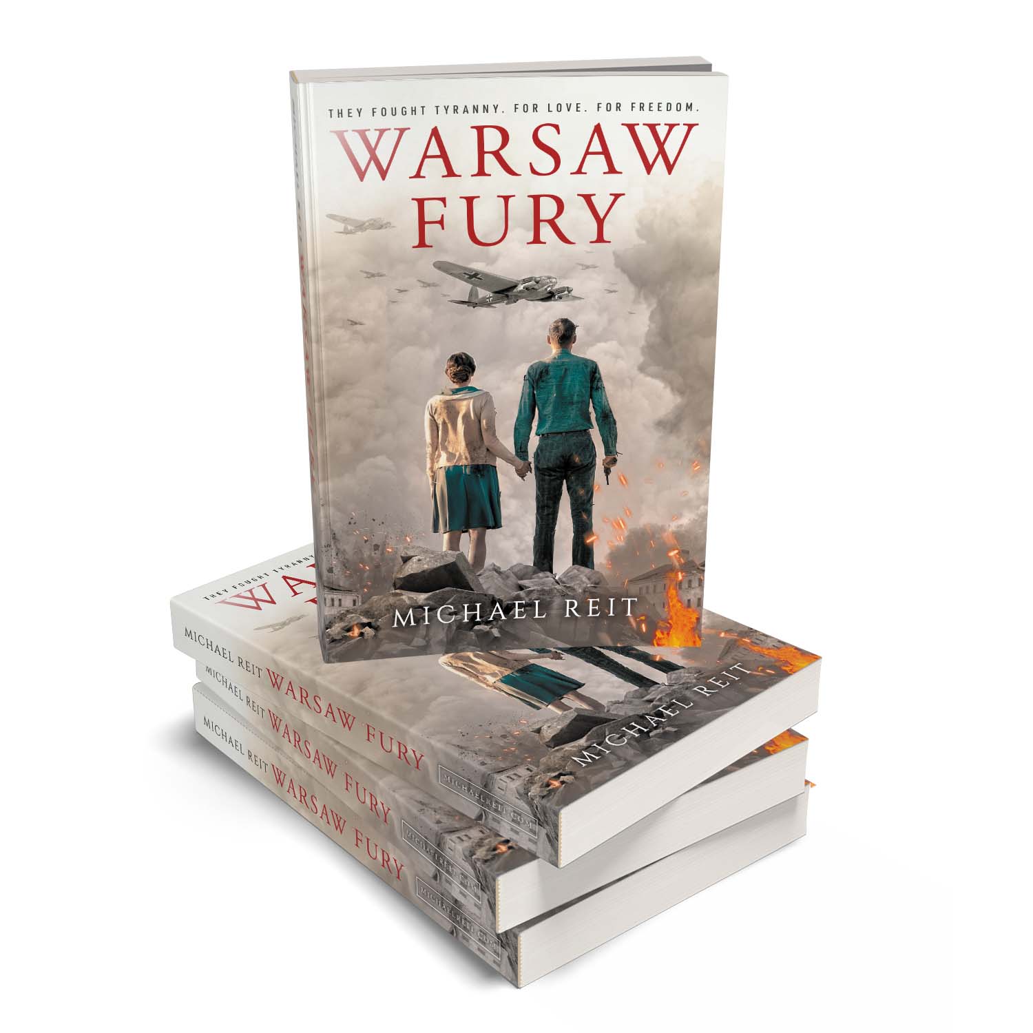 'Warsaw Fury' is a sweeping and shocking based-on-fact WW2 novel. The author is Michael Reit. The cover and interior design of the book are by Mark Thomas. To learn more about what Mark could do for your book, please visit coverness.com.