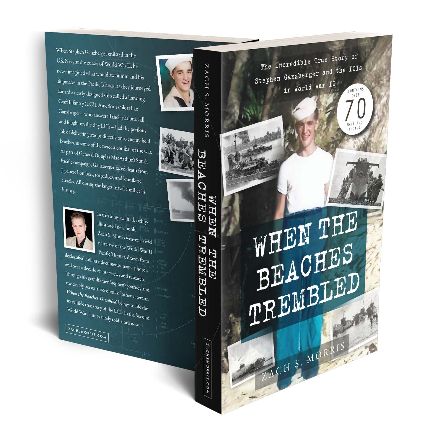 'When The Beaches Trembled' is an emotive, detailed illustrated memoir of life aboard an LCI ship during the Pacific campaigns of World War 2. The author is Zach S. Morris. The book cover was designed by Mark Thomas of coverness.com. To find out more about my book design services, please visit www.coverness.com