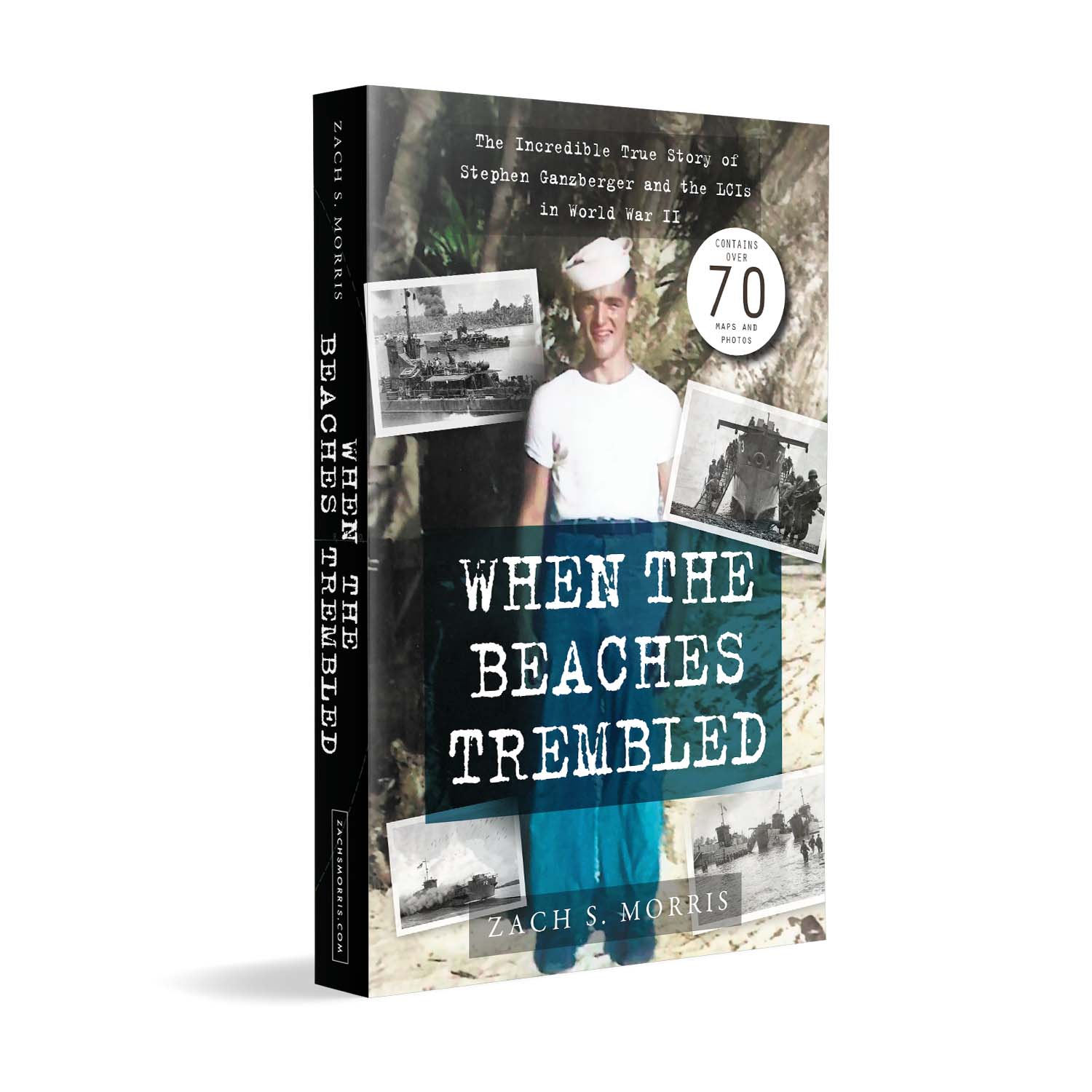 'When The Beaches Trembled' is an emotive, detailed illustrated memoir of life aboard an LCI ship during the Pacific campaigns of World War 2. The author is Zach S. Morris. The book cover was designed by Mark Thomas of coverness.com. To find out more about my book design services, please visit www.coverness.com