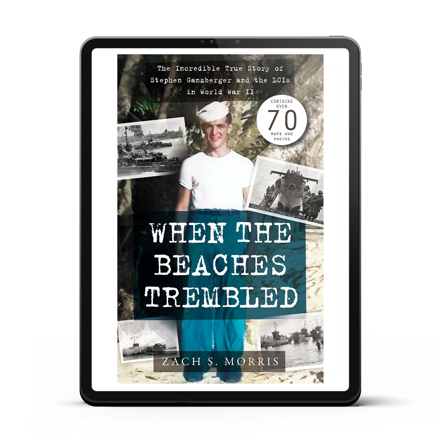 'When The Beaches Trembled' is an emotive, detailed illustrated memoir of life aboard an LCI ship during the Pacific campaigns of World War 2. The author is Zach S. Morris. The book cover was designed by Mark Thomas of coverness.com. To find out more about my book design services, please visit www.coverness.com