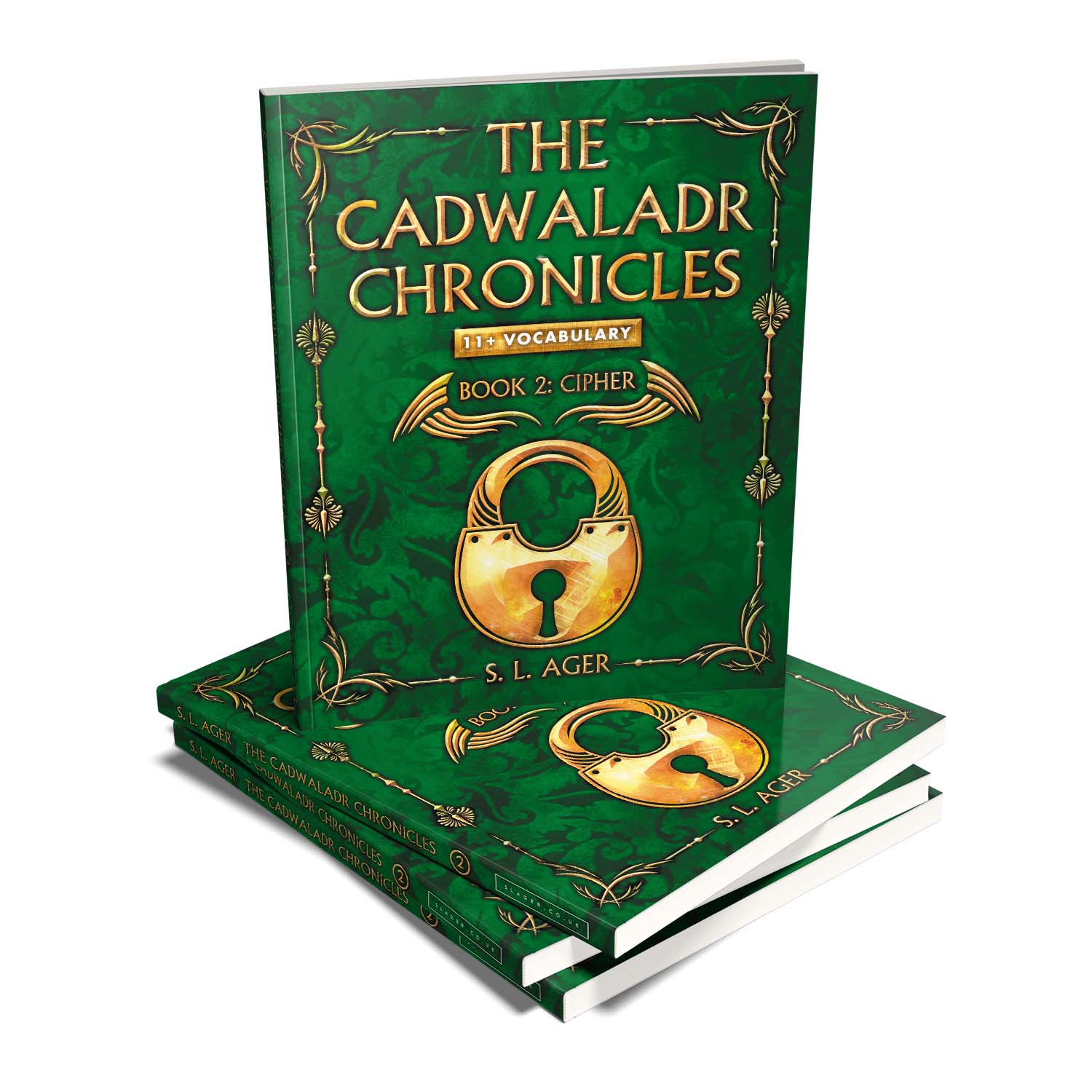 'The Cadwaladr Chronicles' is unique, story-based, educational novel series that teaches young readers nearly 3000 exam-level English words. The author is S L Ager. The book cover and interior design are by Mark Thomas. To learn more about what Mark could do for your book, please visit coverness.com.