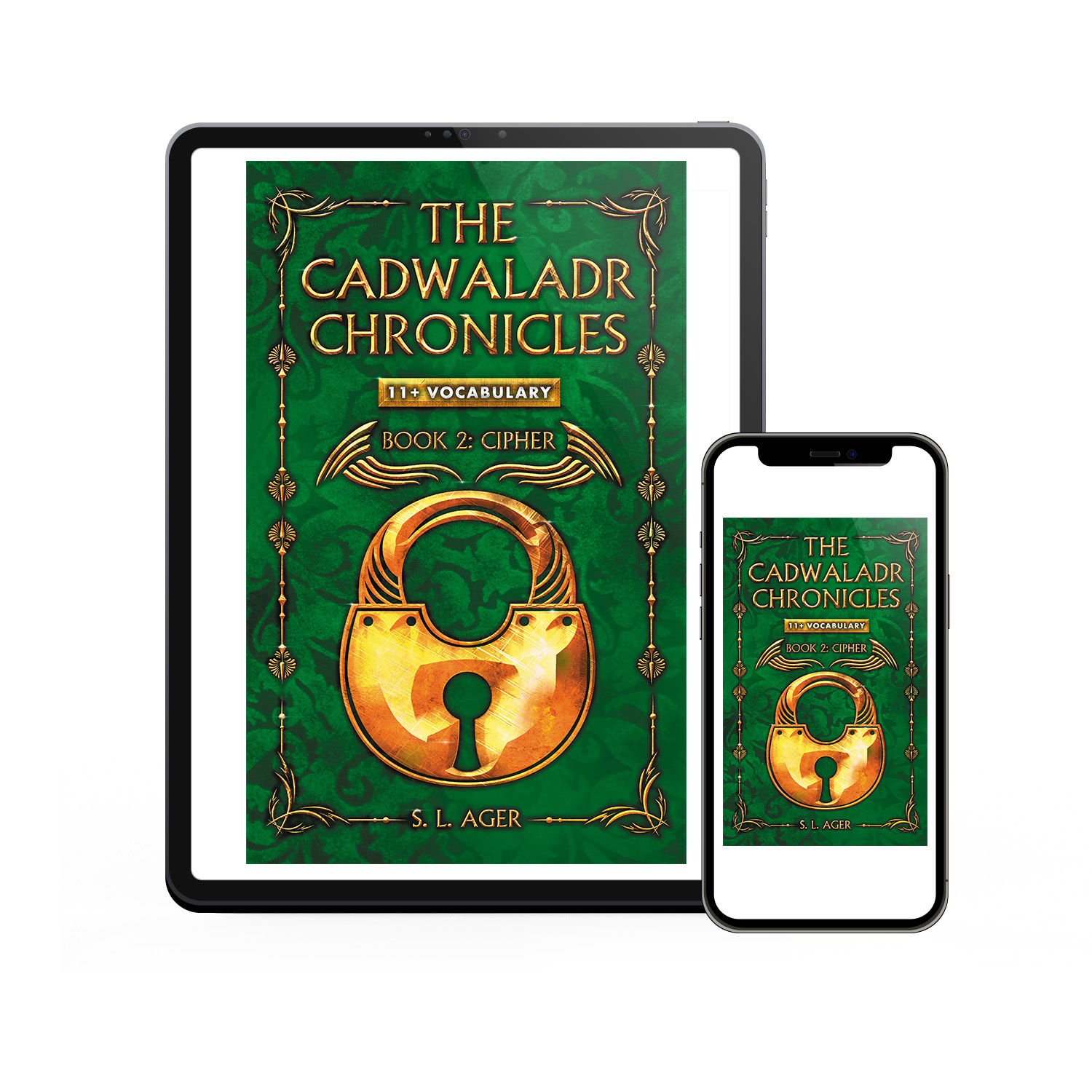 'The Cadwaladr Chronicles' is unique, story-based, educational novel series that teaches young readers nearly 3000 exam-level English words. The author is S L Ager. The book cover and interior design are by Mark Thomas. To learn more about what Mark could do for your book, please visit coverness.com.