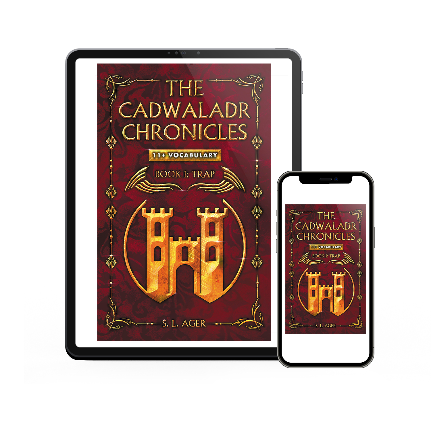 'The Cadwaladr Chronicles' is unique, story-based, educational novel series that teaches young readers nearly 3000 exam-level English words. The author is S L Ager. The book cover and interior design are by Mark Thomas. To learn more about what Mark could do for your book, please visit coverness.com.