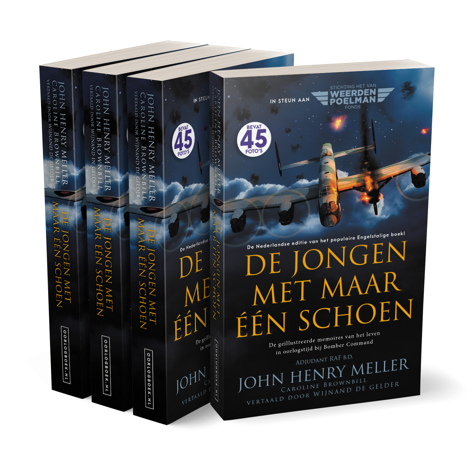 'De Jongen Met Maar Één Schoen' is the Dutch-translated version of a vivid and affecting memoir of life in RAF Bomber Command during WW2. The authors are John Henry Meller and Caroline Brownbill. The translator is Wijnand De Gelder. The book cover design and interior formatting are by Mark Thomas. To learn more about what Mark could do for your book, please visit coverness.com.