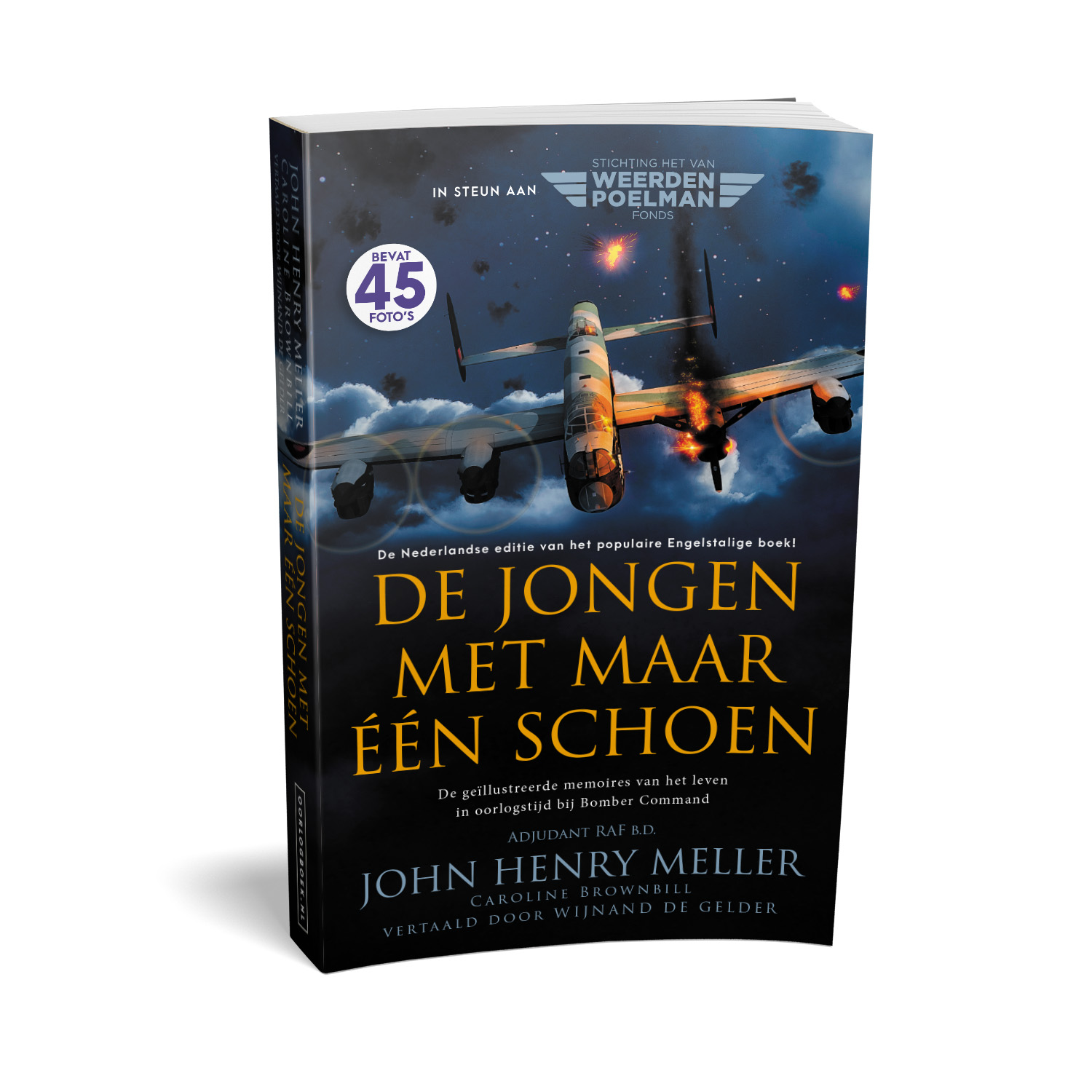 'De Jongen Met Maar Één Schoen' is the Dutch-translated version of a vivid and affecting memoir of life in RAF Bomber Command during WW2. The authors are John Henry Meller and Caroline Brownbill. The translator is Wijnand De Gelder. The book cover design and interior formatting are by Mark Thomas. To learn more about what Mark could do for your book, please visit coverness.com.