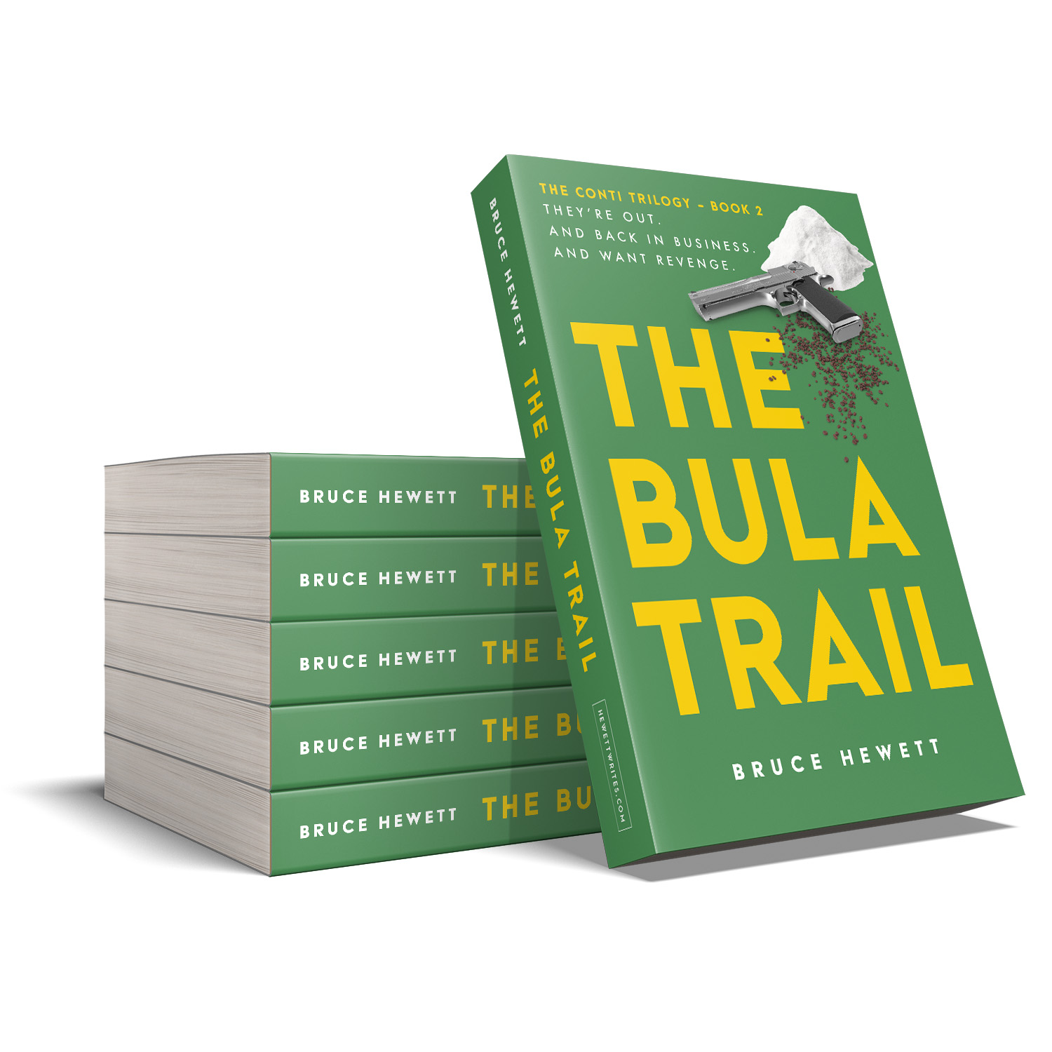 'The Bula Trail' is the second in an Australia-set, pharma-crime thriller series. The author is Bruce Hewett. The book cover and interior formatting are designed by Mark Thomas of coverness.com. To find out more about my book design services, please visit www.coverness.com