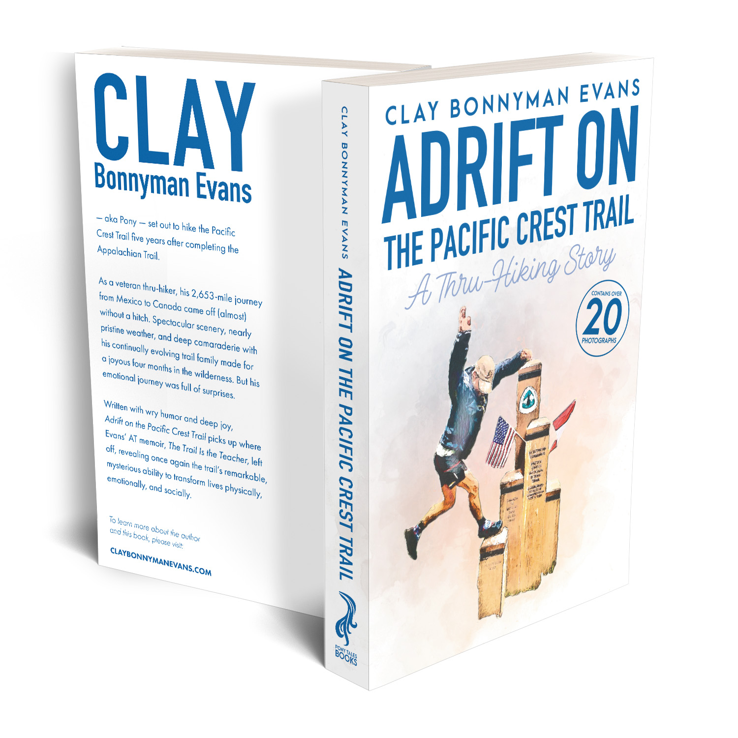 'Adrift On The Pacific Crest Trail' is a joyous, life-affirming thru-hiking memoir. The author is Clay Bonnyman Evans. The book cover design and interior formatting are by Mark Thomas. To learn more about what Mark could do for your book, please visit coverness.com.