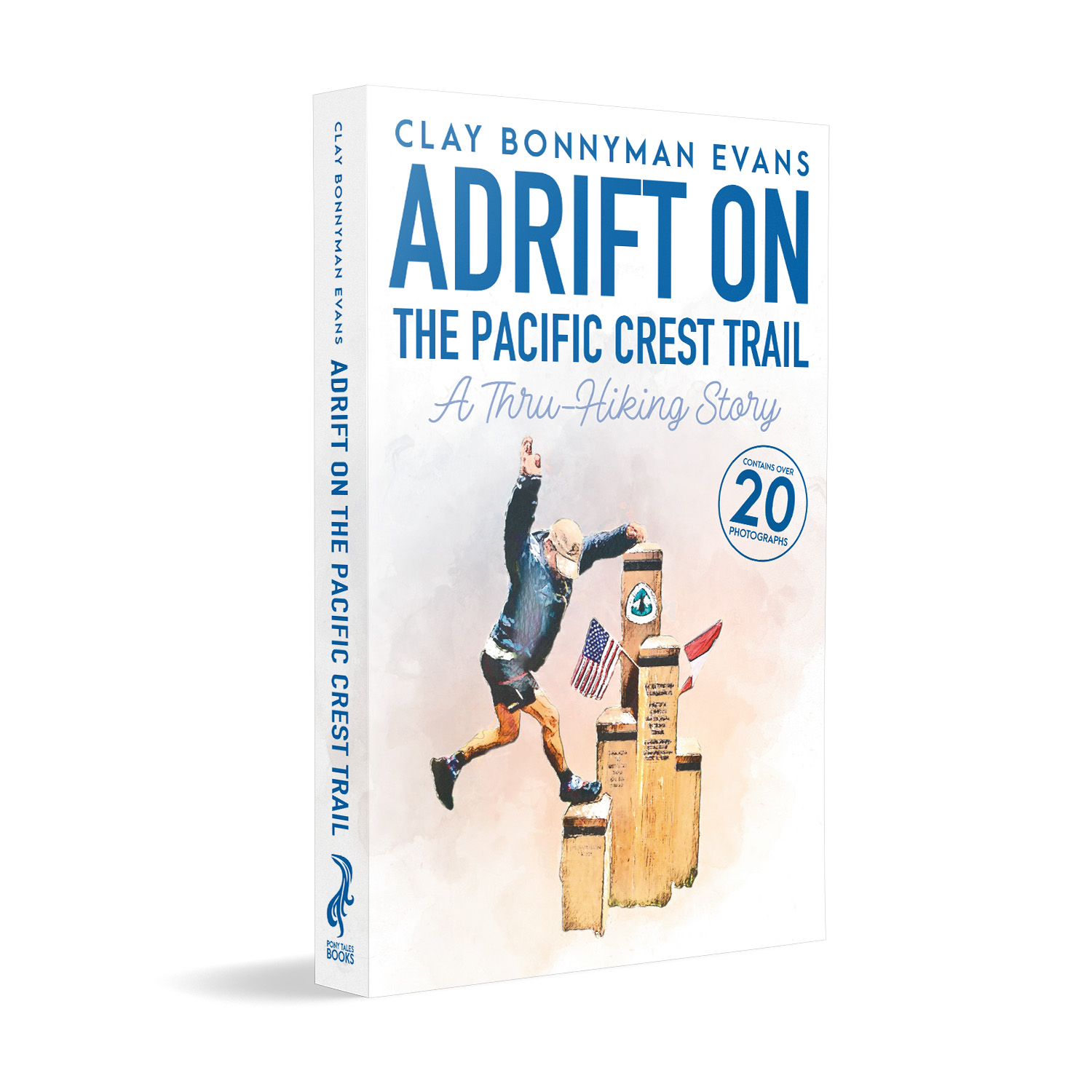 'Adrift On The Pacific Crest Trail' is a joyous, life-affirming thru-hiking memoir. The author is Clay Bonnyman Evans. The book cover design and interior formatting are by Mark Thomas. To learn more about what Mark could do for your book, please visit coverness.com.