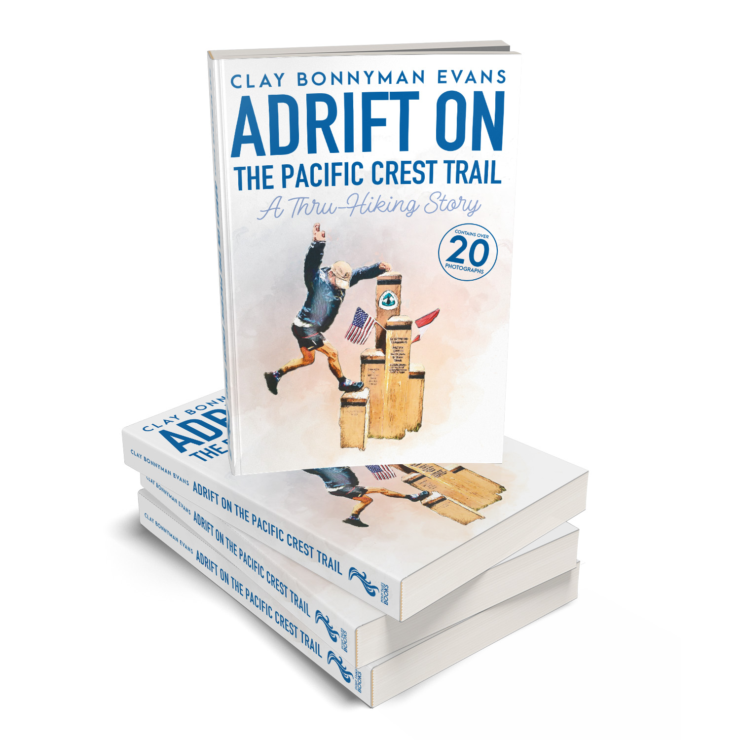 'Adrift On The Pacific Crest Trail' is a joyous, life-affirming thru-hiking memoir. The author is Clay Bonnyman Evans. The book cover design and interior formatting are by Mark Thomas. To learn more about what Mark could do for your book, please visit coverness.com.