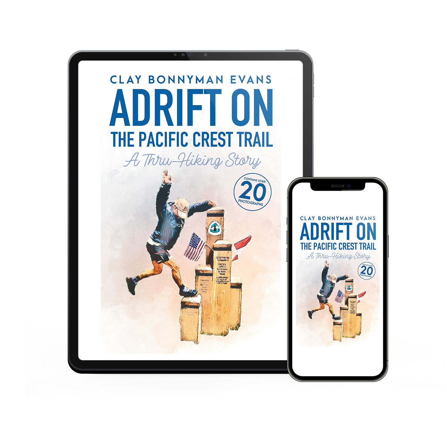 'Adrift On The Pacific Crest Trail' is a joyous, life-affirming thru-hiking memoir. The author is Clay Bonnyman Evans. The book cover design and interior formatting are by Mark Thomas. To learn more about what Mark could do for your book, please visit coverness.com.