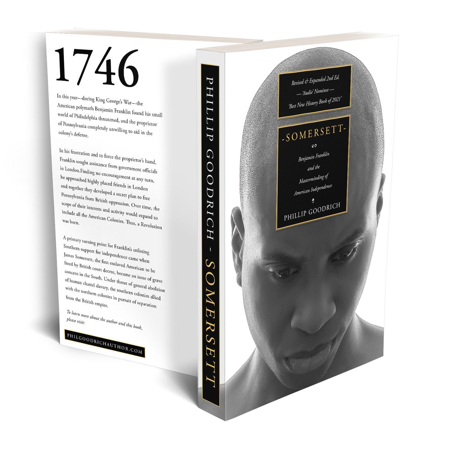 'Somersett' is an incisive take on the origins of the American Revolution. The author and Phillip Goodrich. The cover design and interior manuscript formatting are by Mark Thomas. Learn what Mark could do for your book by visiting coverness.com.