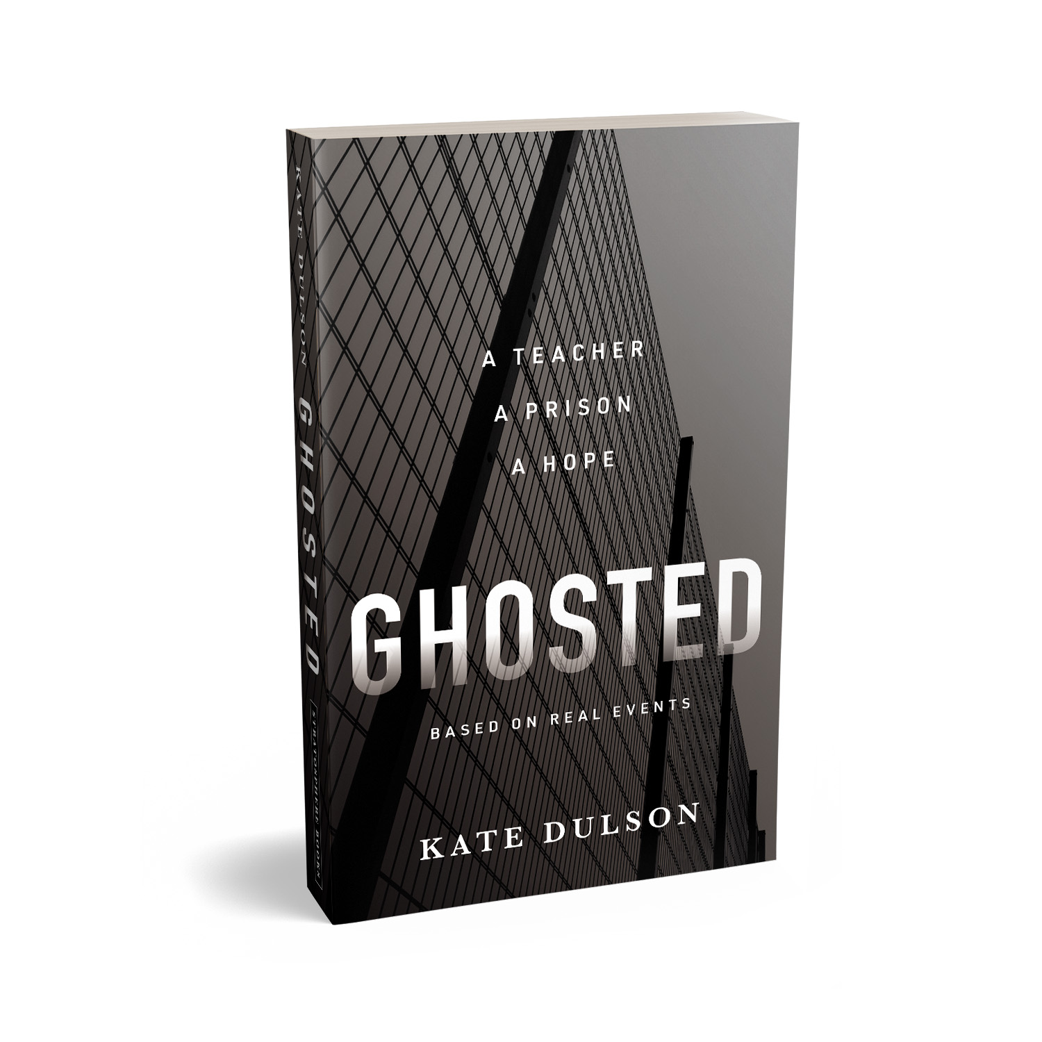 'Ghosted' is a gripping prison-based fiction novel. The author is Kate Dulson. The book cover and interior design are by Mark Thomas. To learn more about what Mark could do for your book, please visit coverness.com.