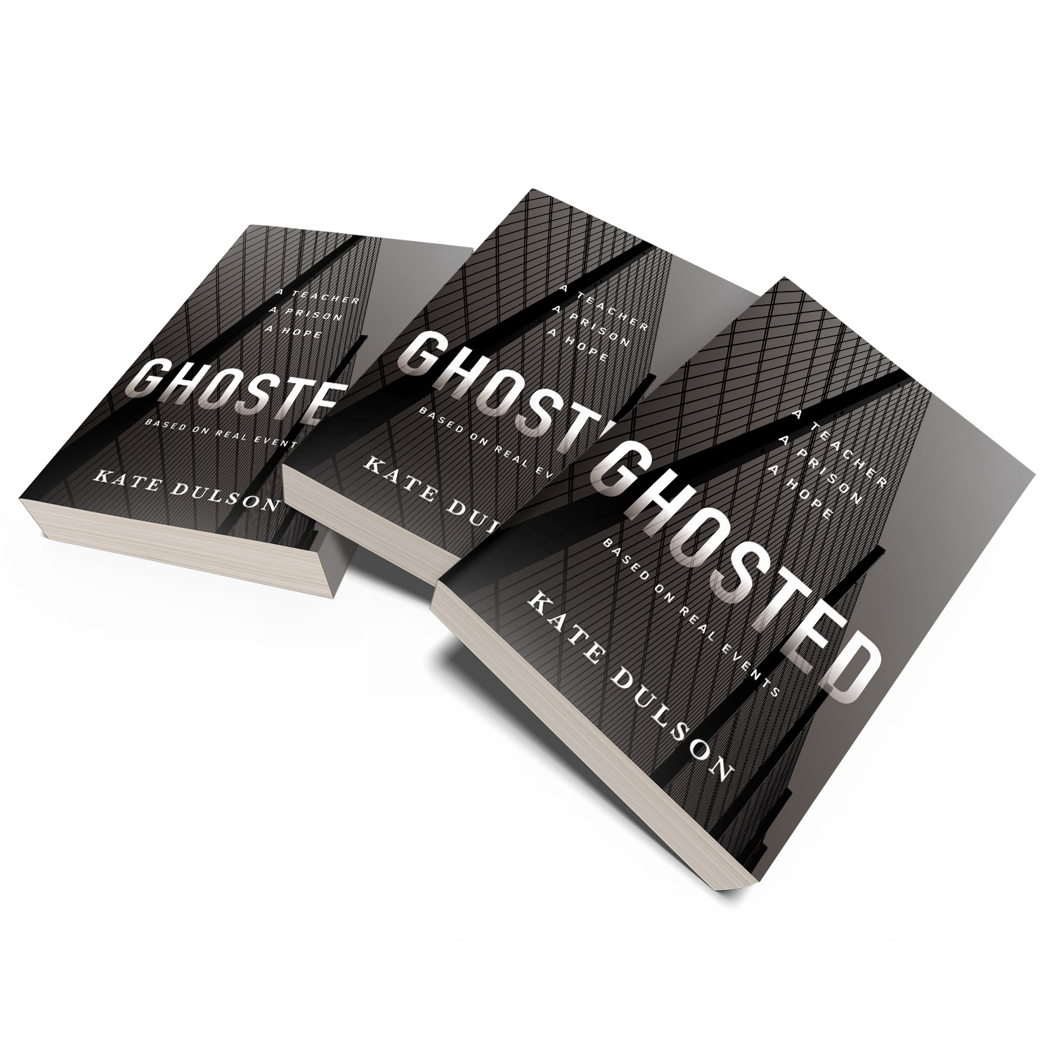 'Ghosted' is a gripping prison-based fiction novel. The author is Kate Dulson. The book cover and interior design are by Mark Thomas. To learn more about what Mark could do for your book, please visit coverness.com.