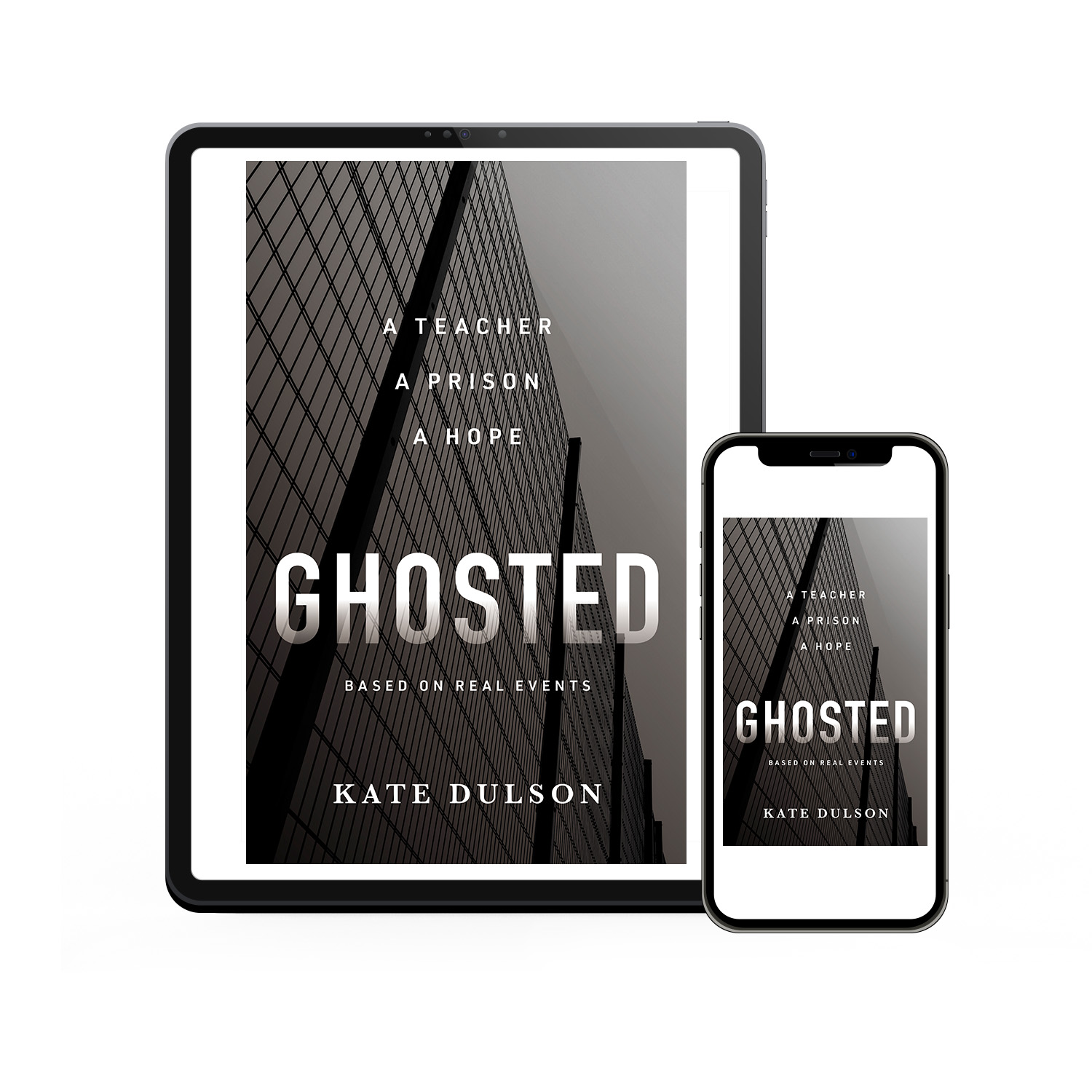 'Ghosted' is a gripping prison-based fiction novel. The author is Kate Dulson. The book cover and interior design are by Mark Thomas. To learn more about what Mark could do for your book, please visit coverness.com.