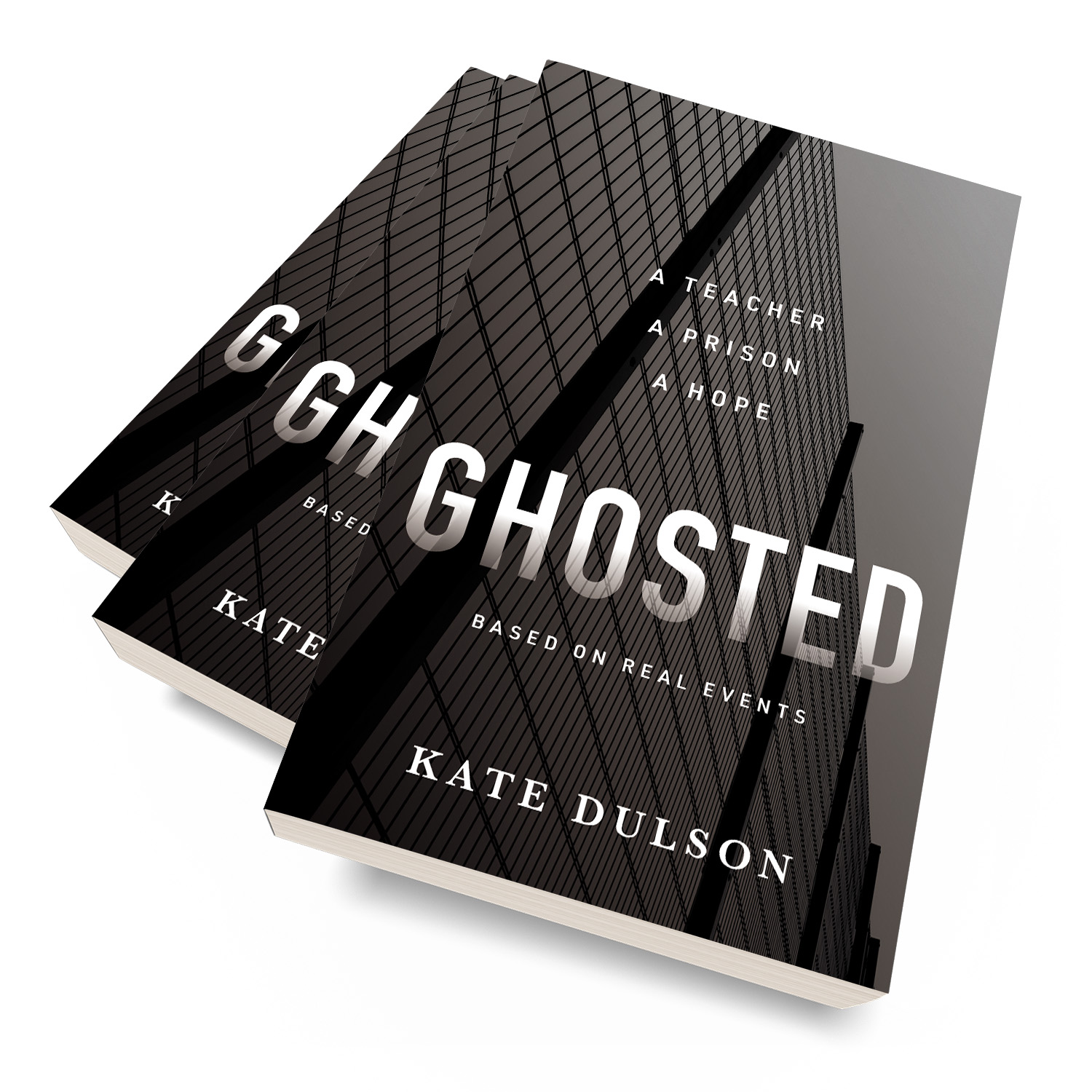 'Ghosted' is a gripping prison-based fiction novel. The author is Kate Dulson. The book cover and interior design are by Mark Thomas. To learn more about what Mark could do for your book, please visit coverness.com.