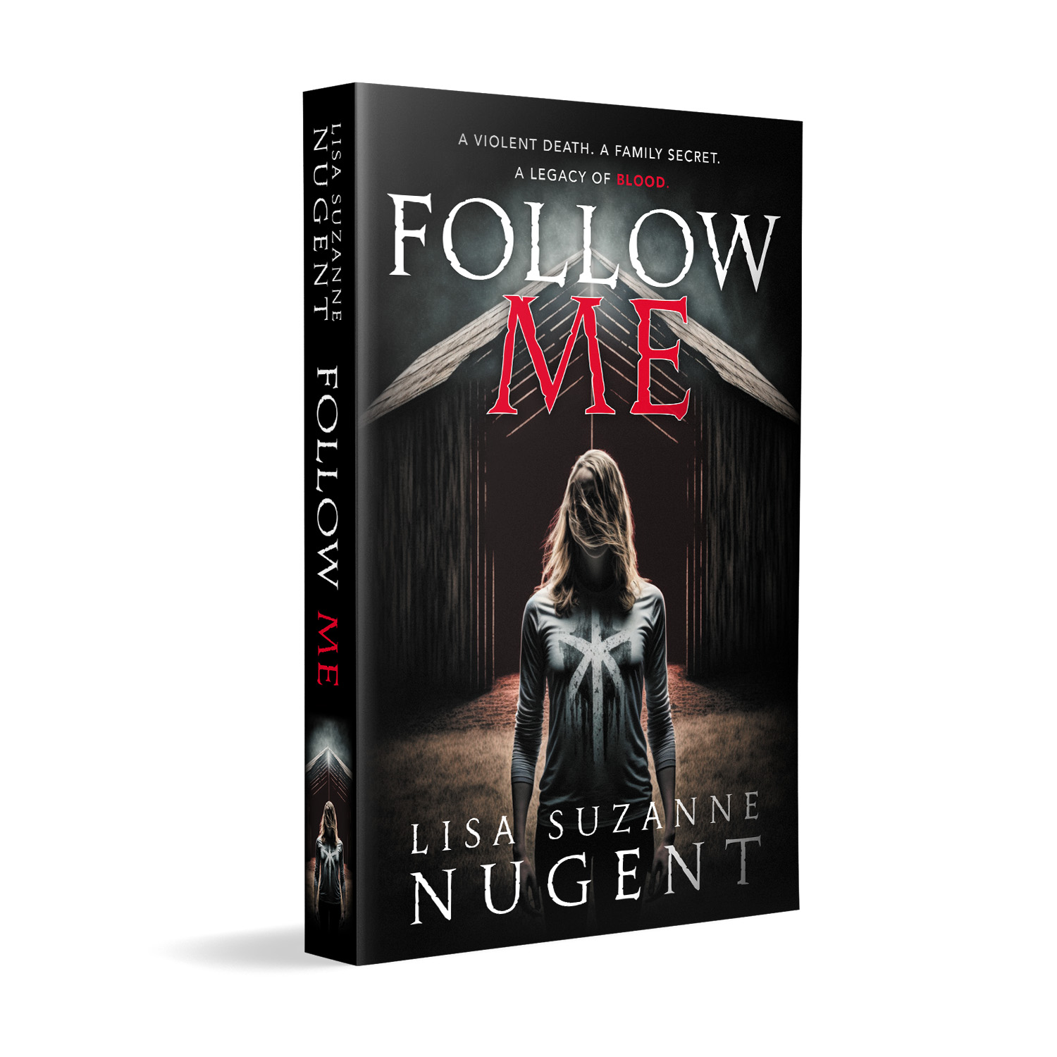 'Follow Me' is a skin-chilling modern horror novel. The author is Lisa Suzanne Nugent. The book cover and interior design are by Mark Thomas. To learn more about what Mark could do for your book, please visit coverness.com.