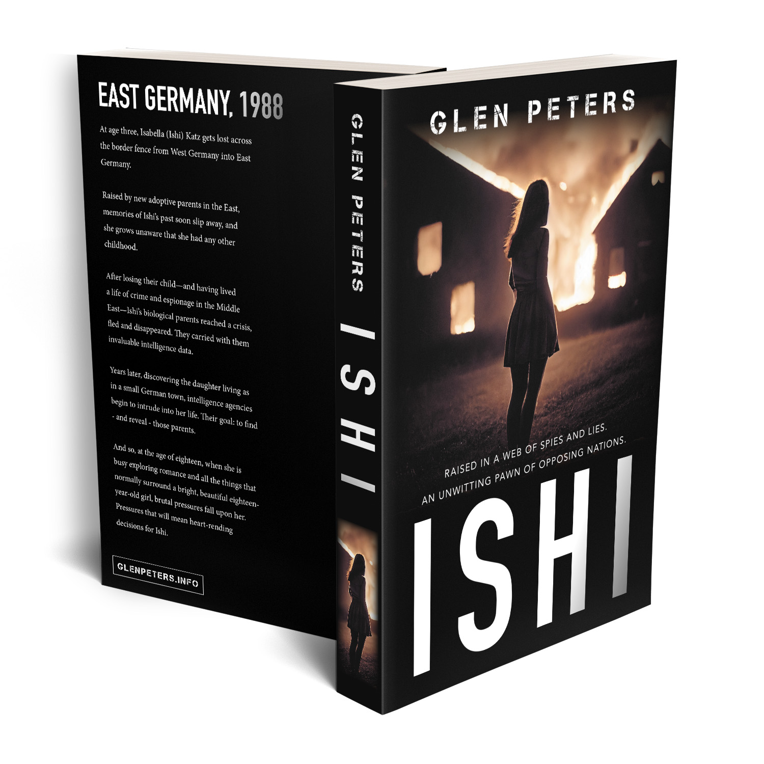 'Ishi' is a gripping modern thriller that spans from the late 1980s to the mid 2000s. The author is Glen Peters. The book cover and interior design are by Mark Thomas. To learn more about what Mark could do for your book, please visit coverness.com.