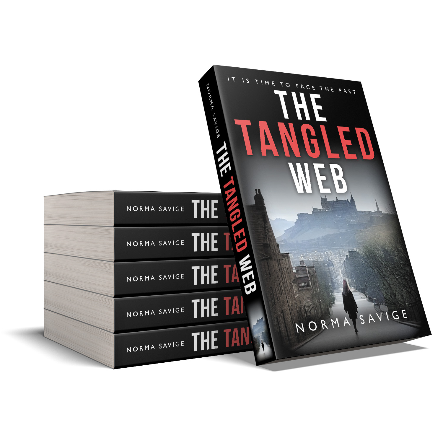 'The Tangled Web' is a slowburning crime thriller set in Edinburgh. The author is Norma Savige. The book cover and interior design are by Mark Thomas. To learn more about what Mark could do for your book, please visit coverness.com.