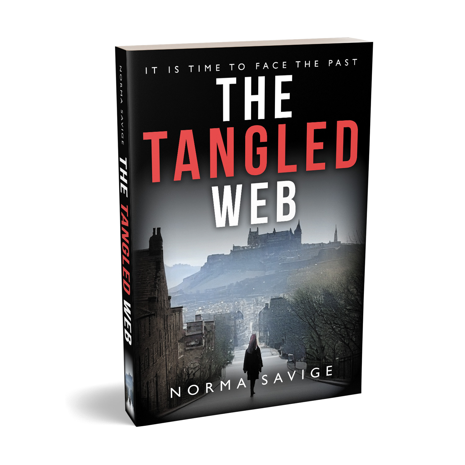 'The Tangled Web' is a slowburning crime thriller set in Edinburgh. The author is Norma Savige. The book cover and interior design are by Mark Thomas. To learn more about what Mark could do for your book, please visit coverness.com.