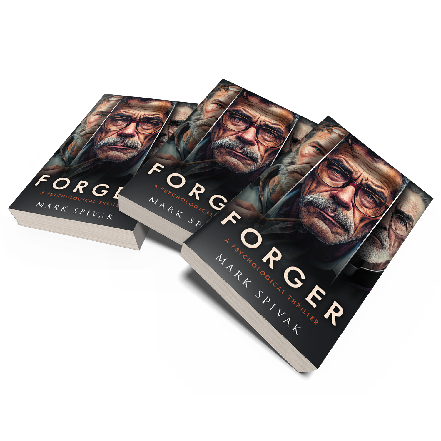 'Forger' is an intense psychological thriller by Mark Spivak. The book cover and interior formatting are by Mark Thomas. To learn more about what Mark could do for your book, please visit coverness.com.