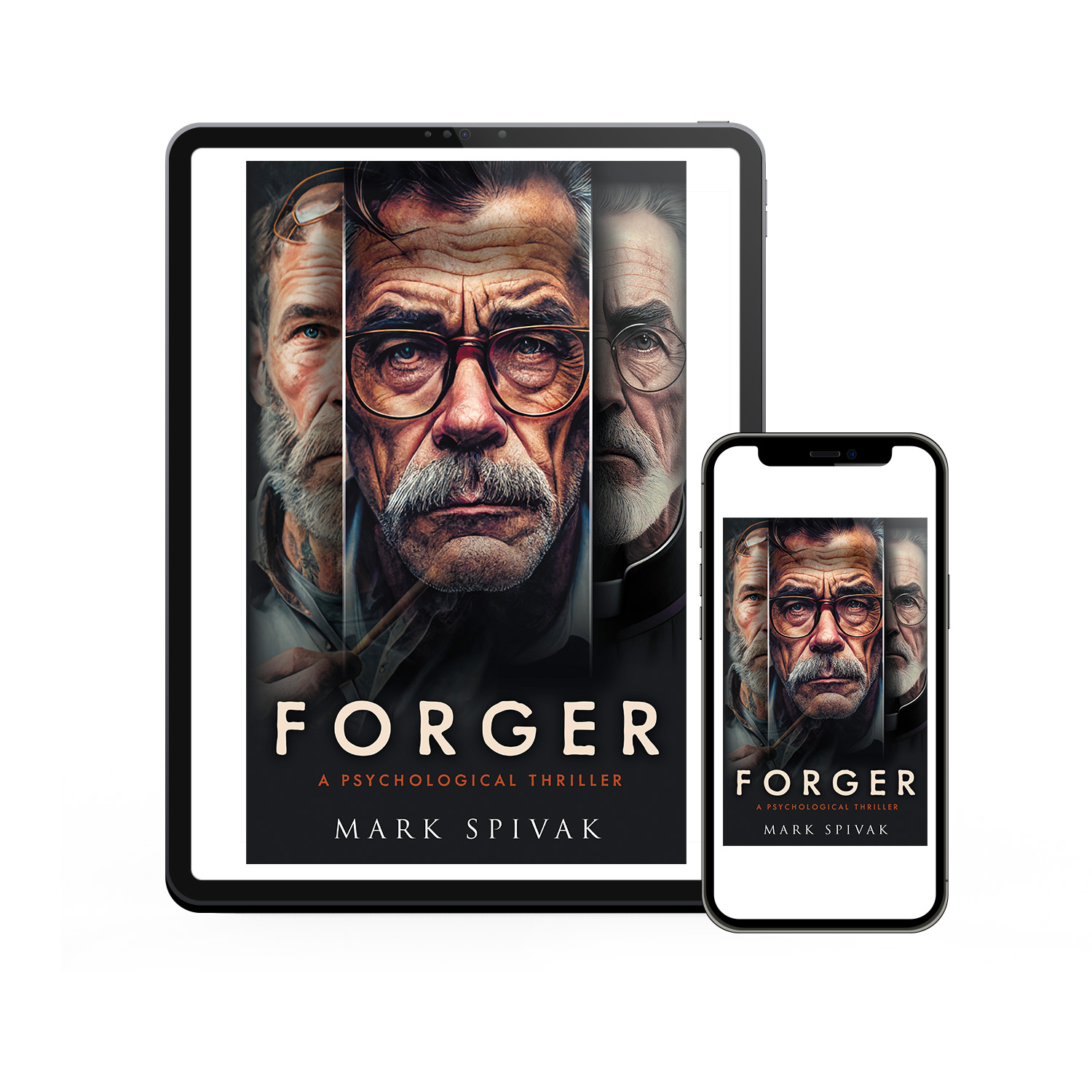 'Forger' is an intense psychological thriller by Mark Spivak. The book cover and interior formatting are by Mark Thomas. To learn more about what Mark could do for your book, please visit coverness.com.