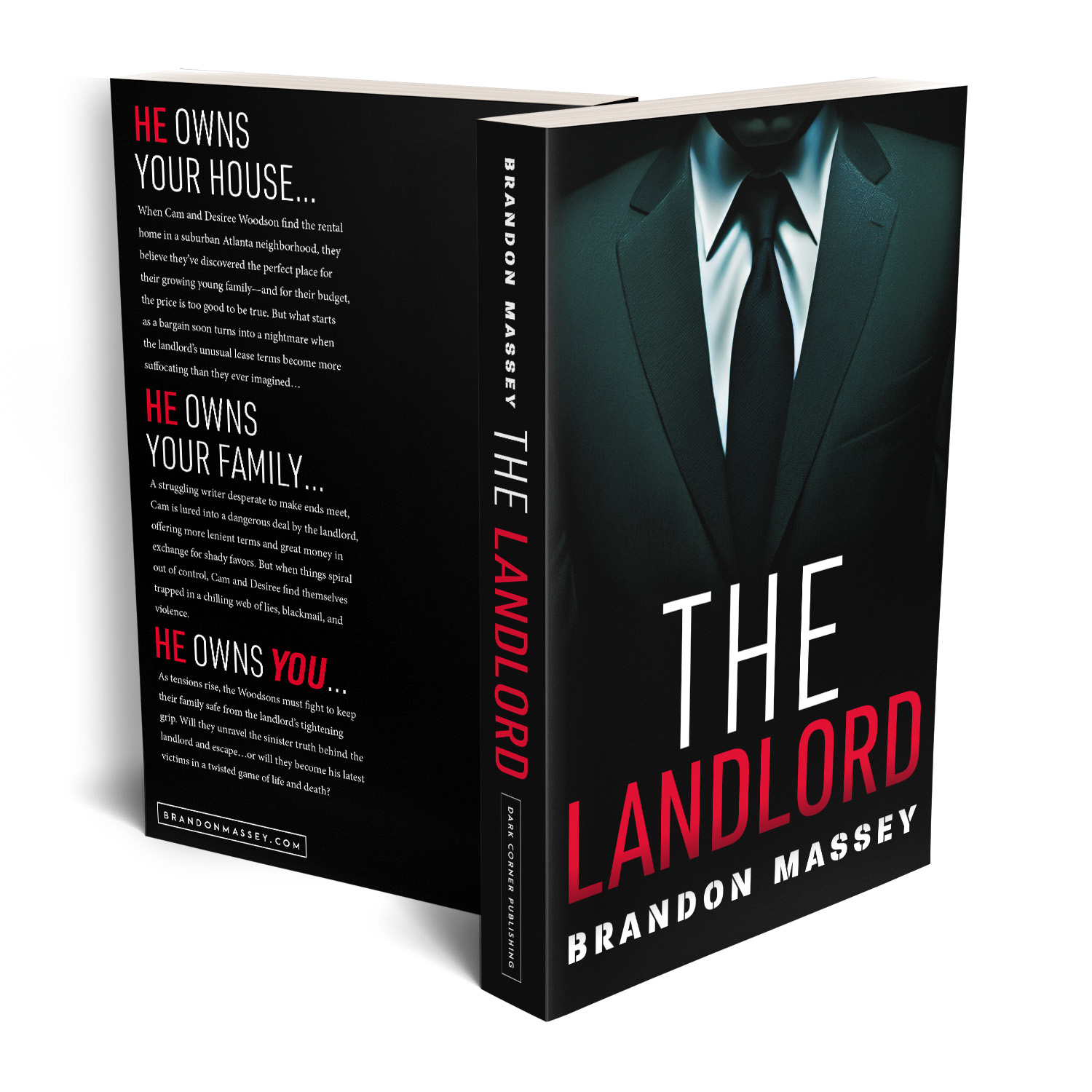 'The Landlord' is a chilling modern domestic thriller. The author is Brandon Massey. The book cover design is by Mark Thomas. To learn more about what Mark could do for your book, please visit coverness.com.